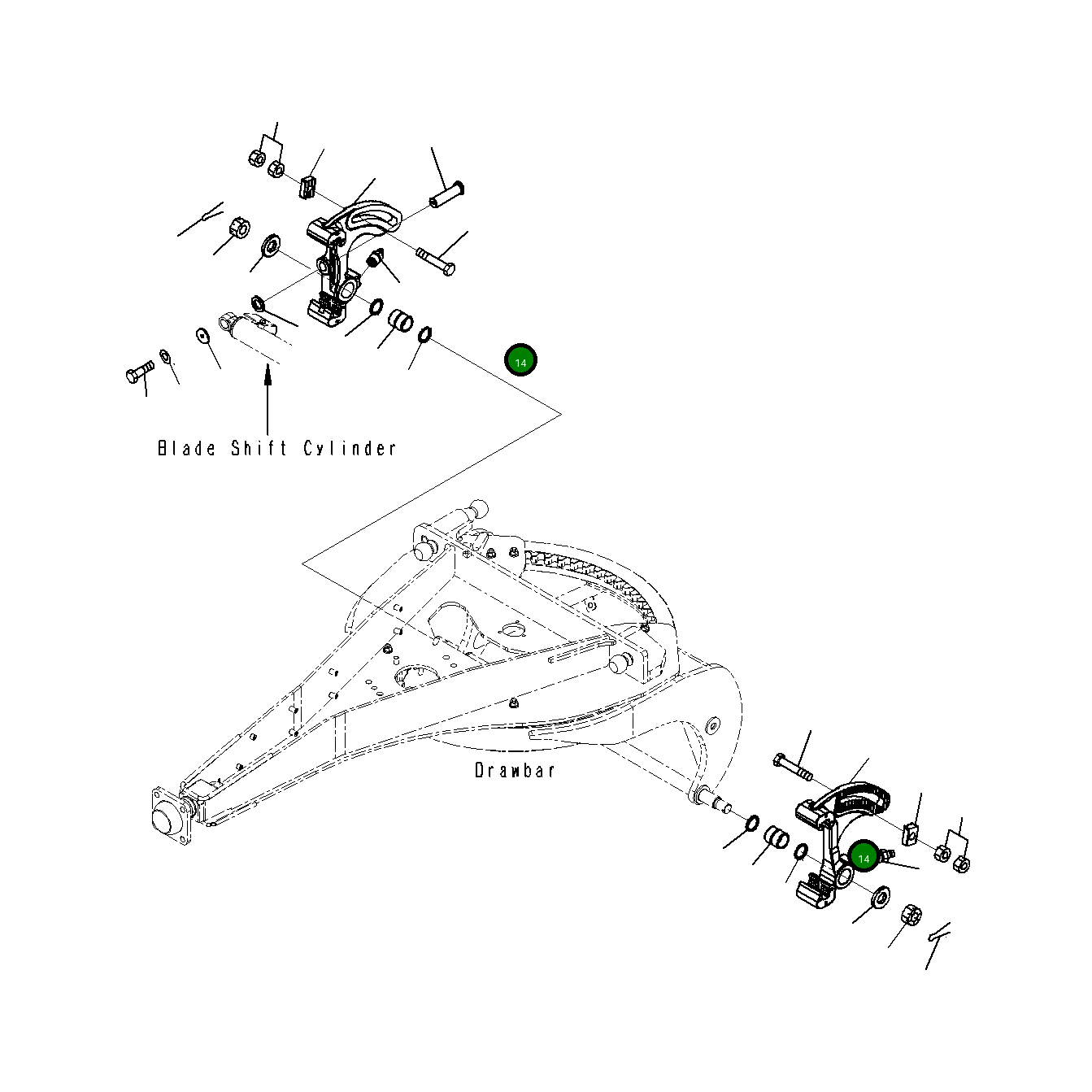 Болт 23B-73-51230 Komatsu
