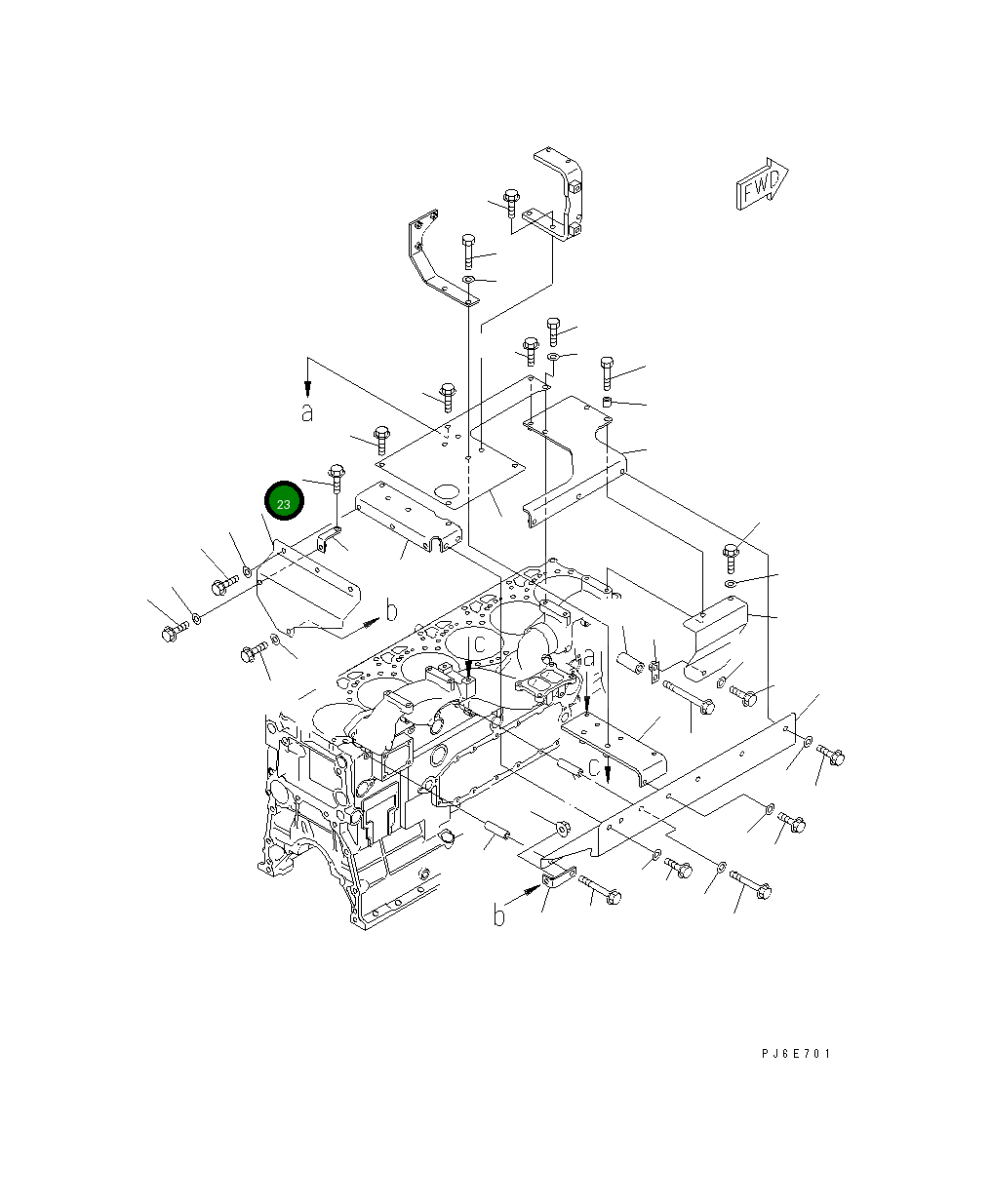 Крышка 6156-11-5440  Komatsu