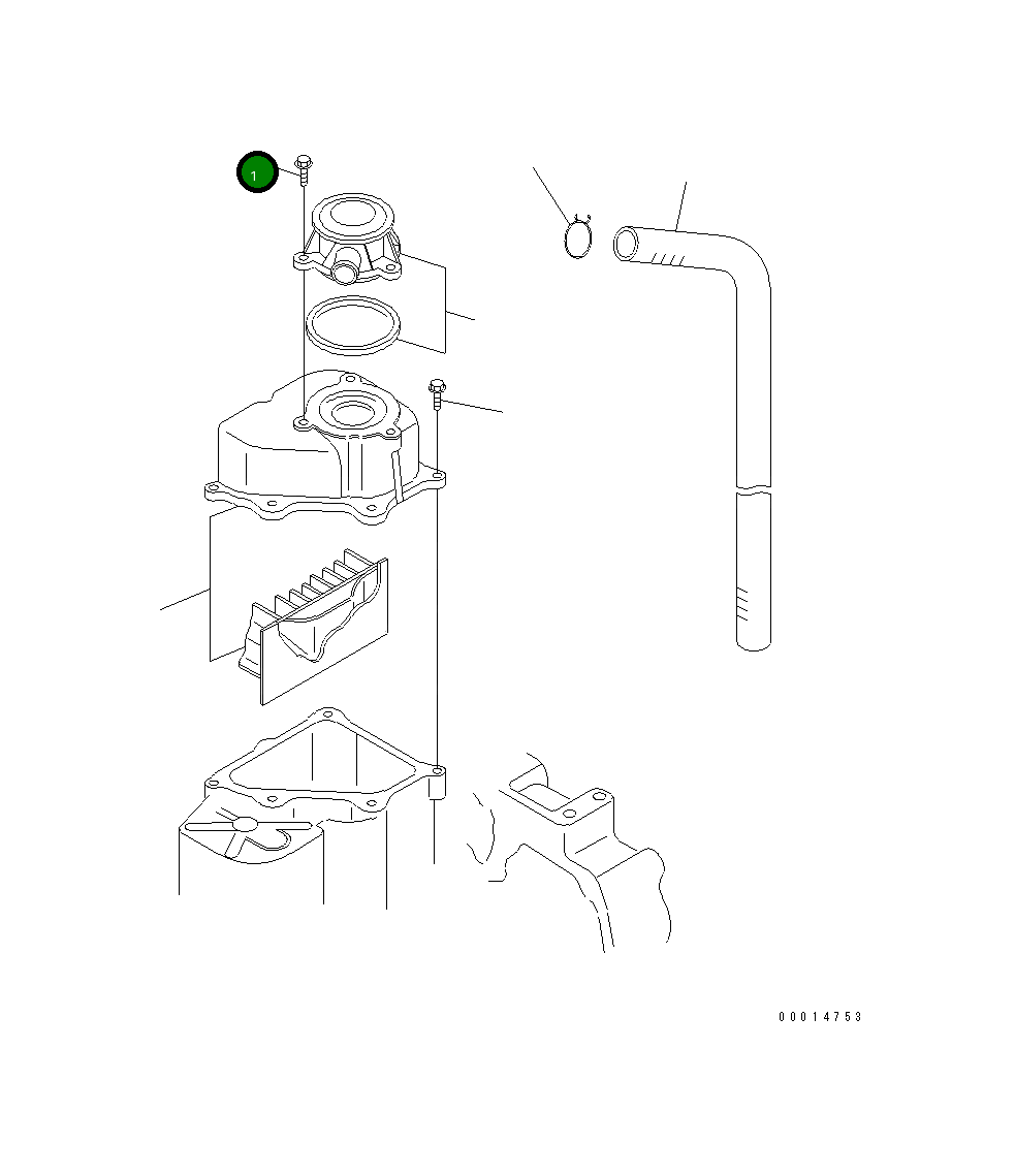 Болт CU3280129 Komatsu