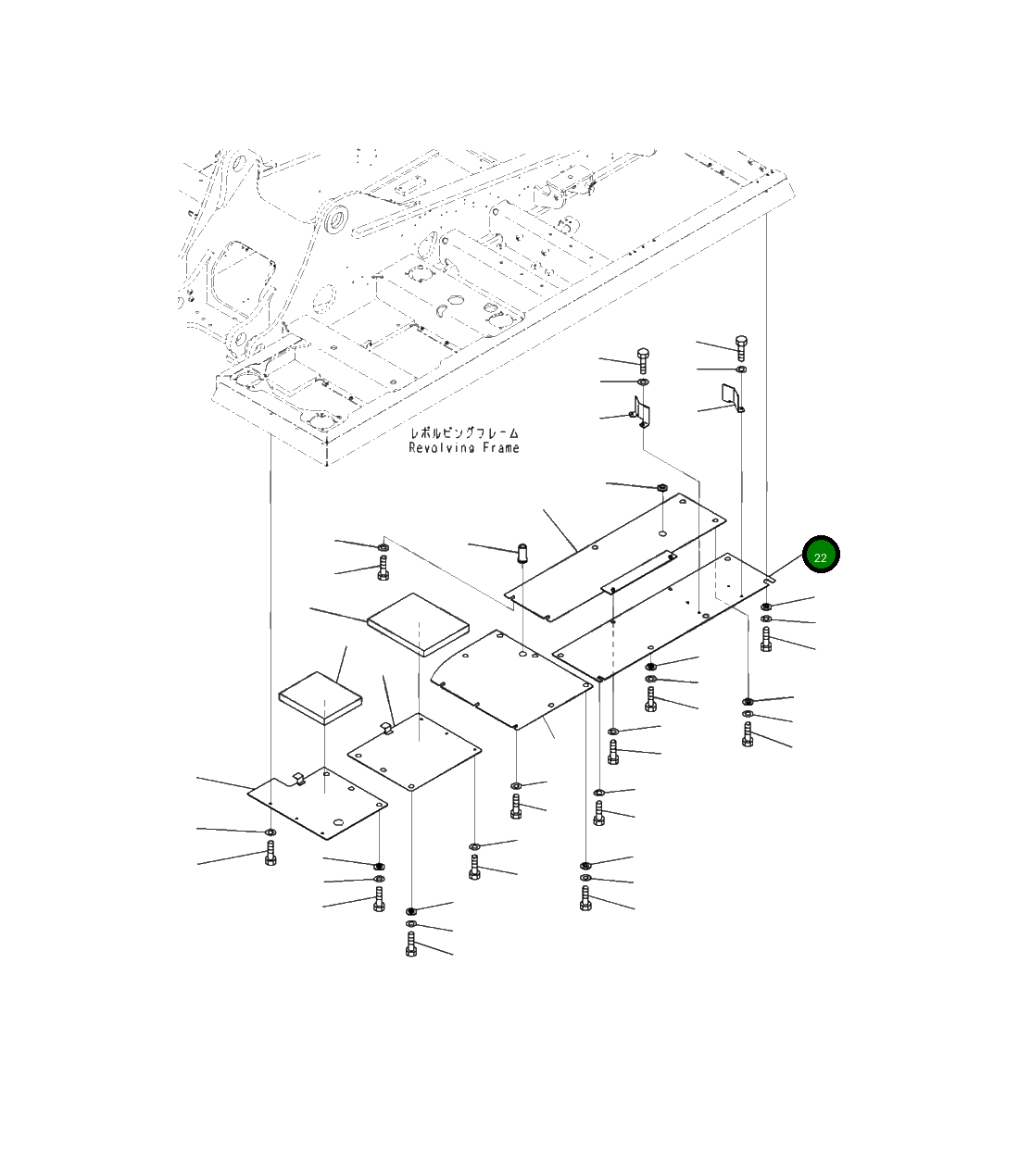 Крышка 207-54-42121 Komatsu