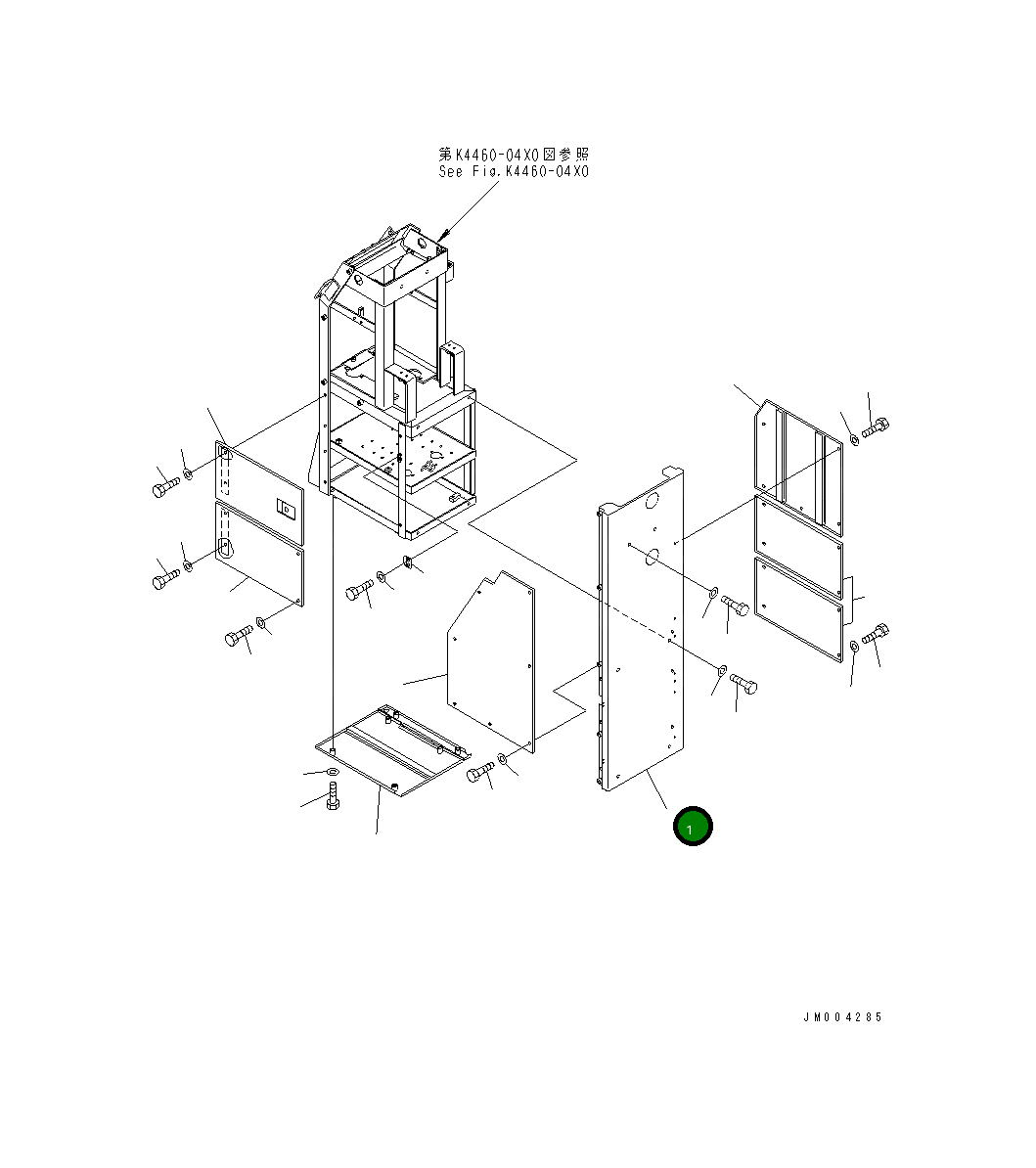 Крышка 427-54-24421 Komatsu