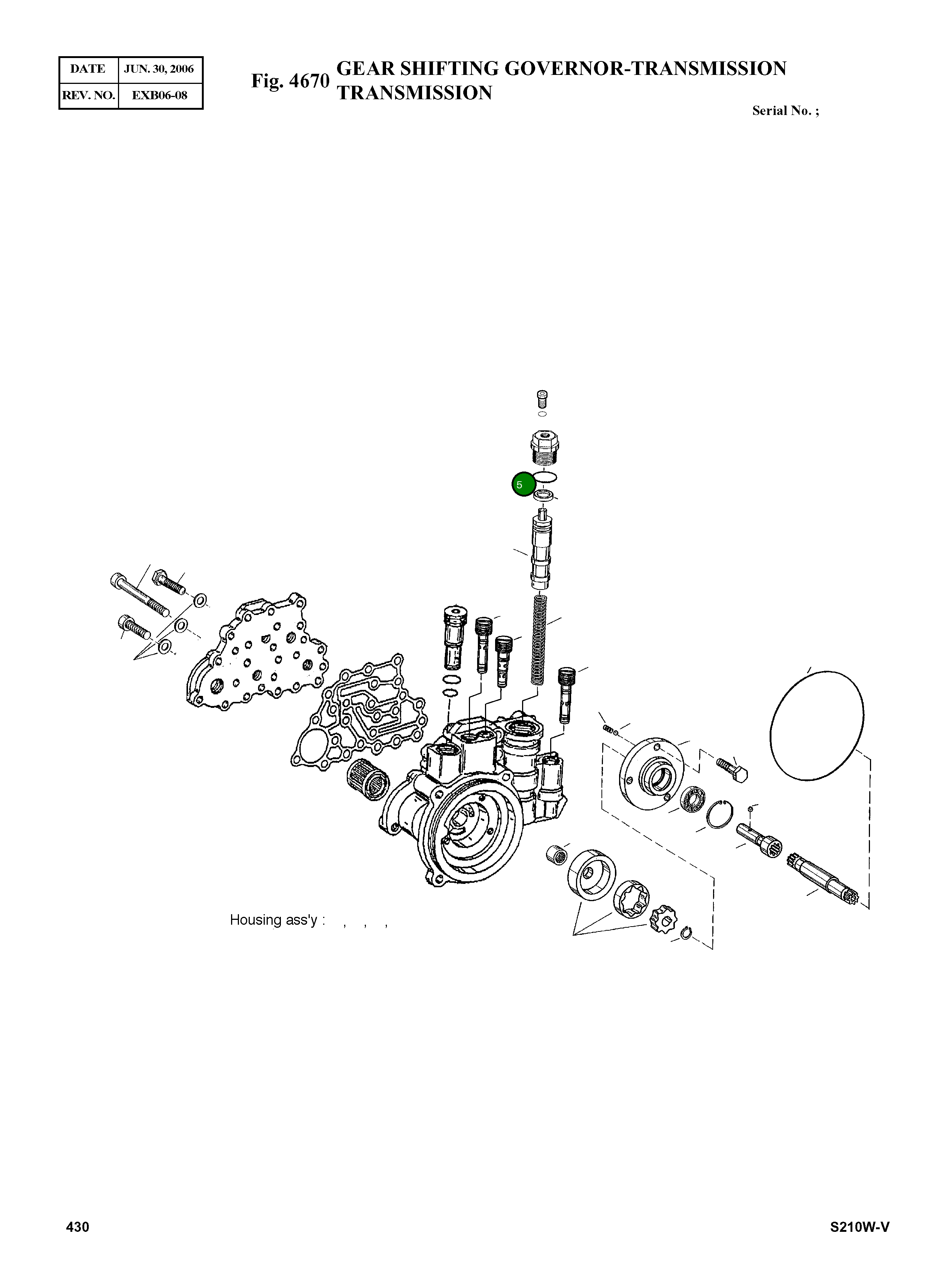 Кольцо уплотнительное (O-Ring) 0634 304 426 Komatsu