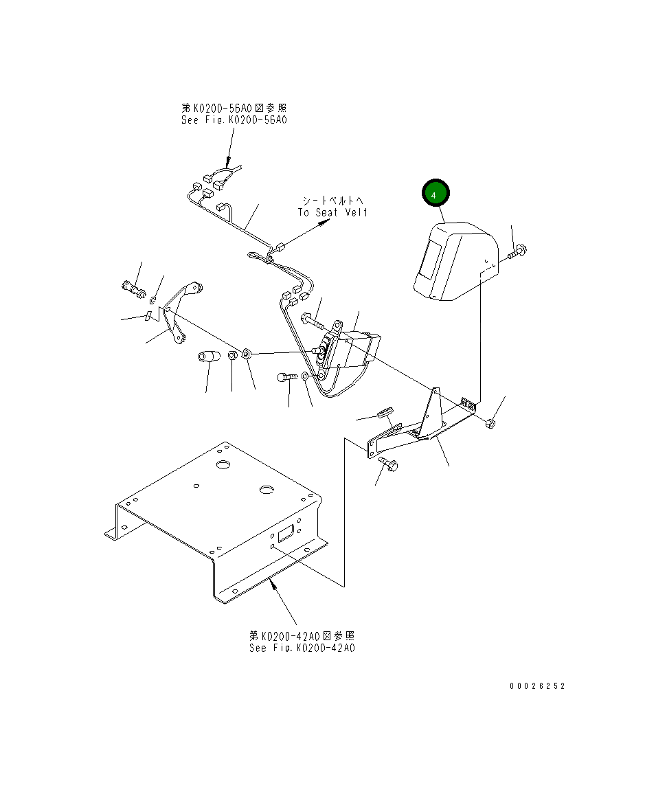 Крышка 569-43-82210 Komatsu