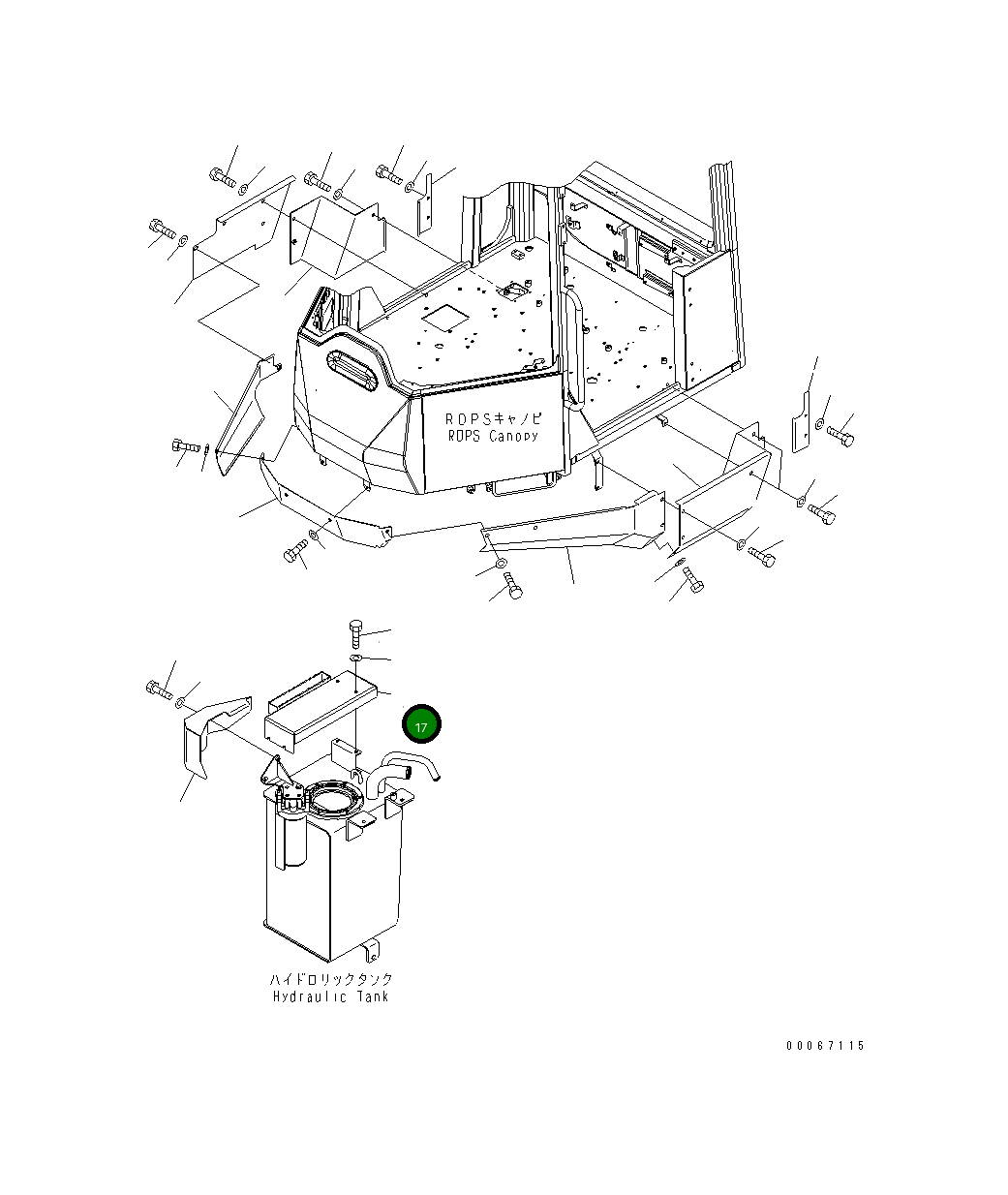 Крышка 418-54-44380 Komatsu