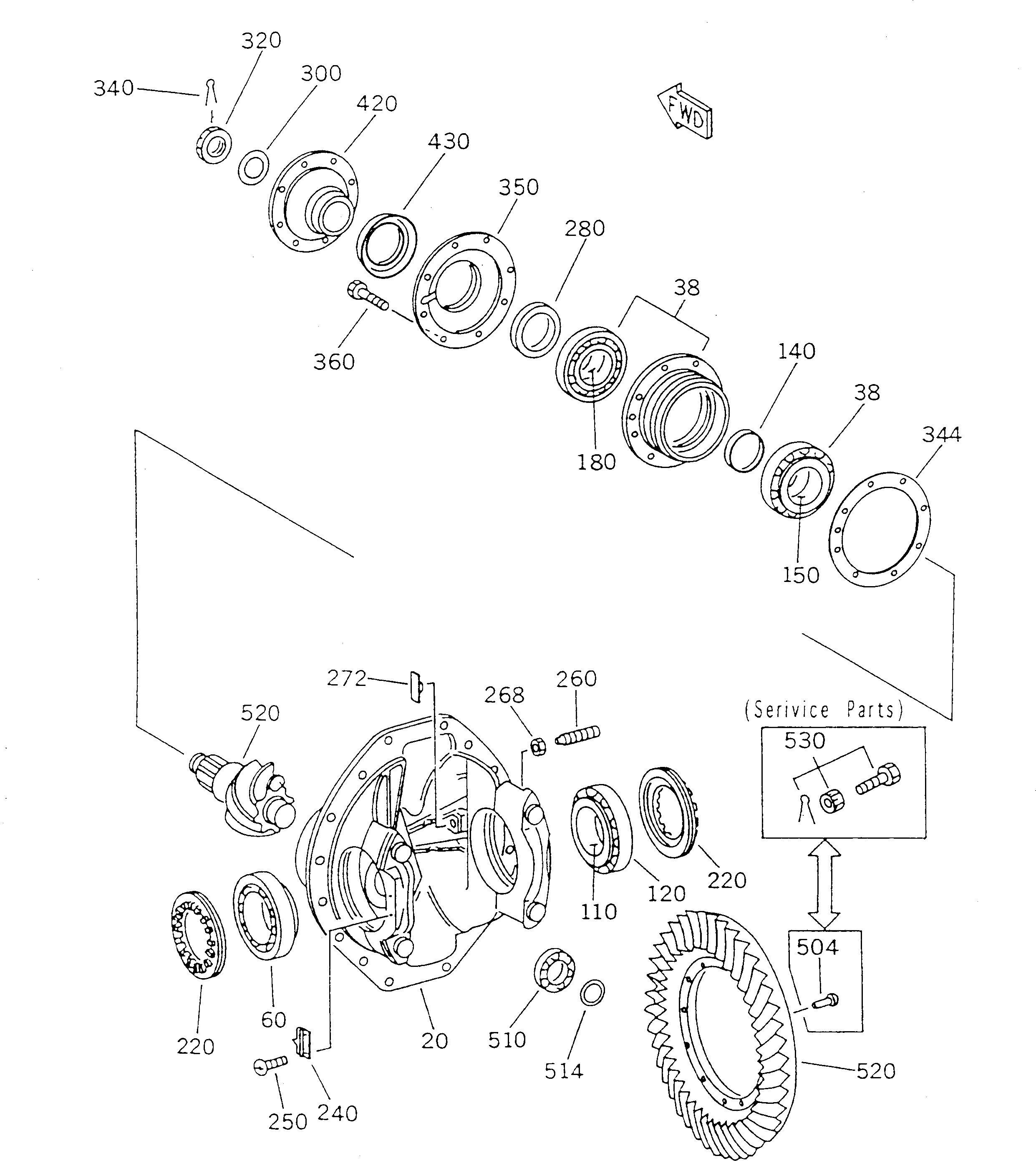 Кольцо BW153325  Komatsu
