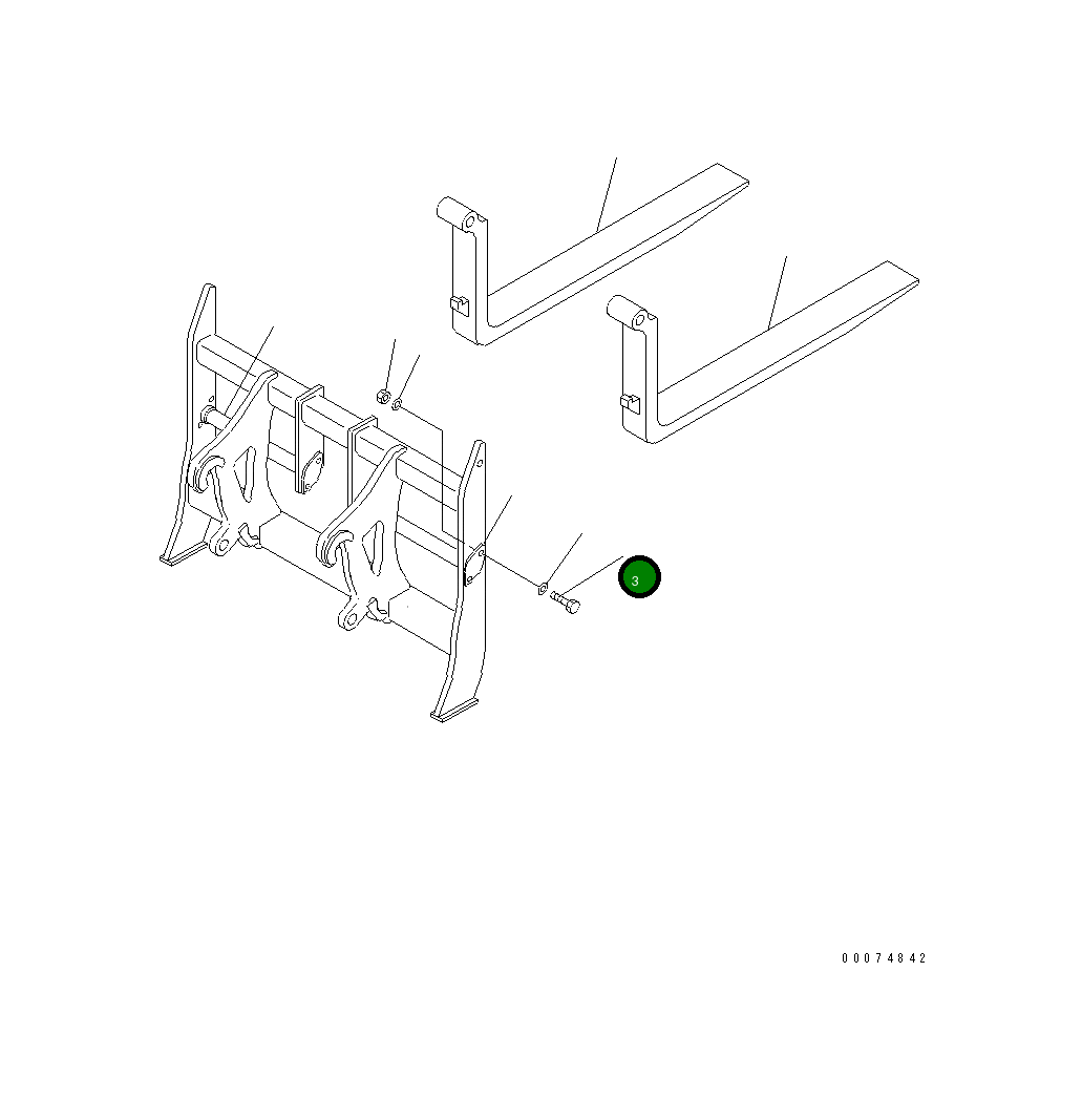 Болт 417-U77-A750 Komatsu