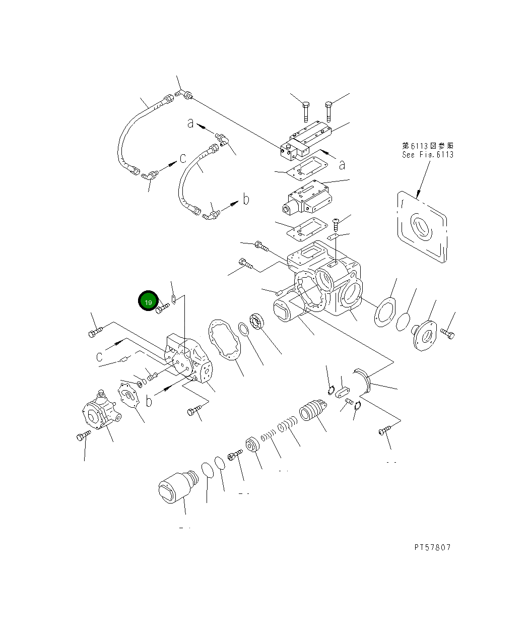 Болт 262-61-22130 Komatsu
