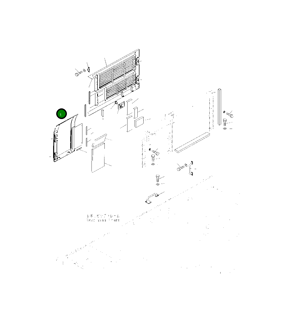 Крышка 208-54-41361  Komatsu