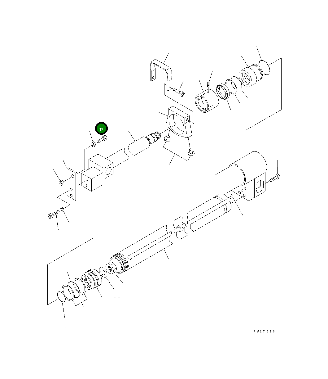 Болт UN711414050 Komatsu