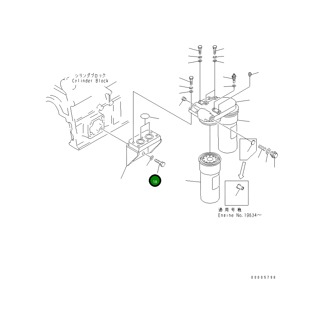 Болт 01010-31840 Komatsu