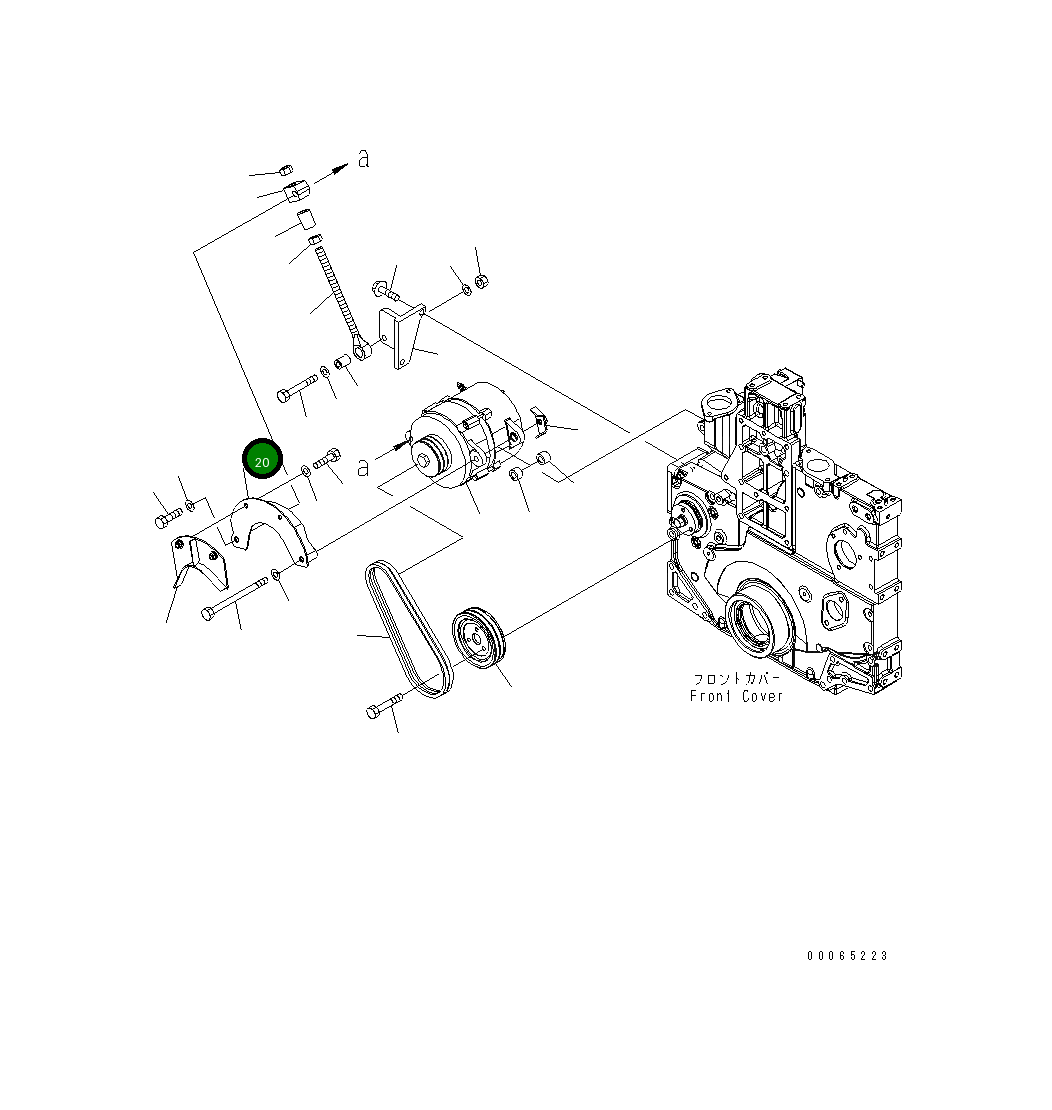 Крышка 6261-81-6450 Komatsu