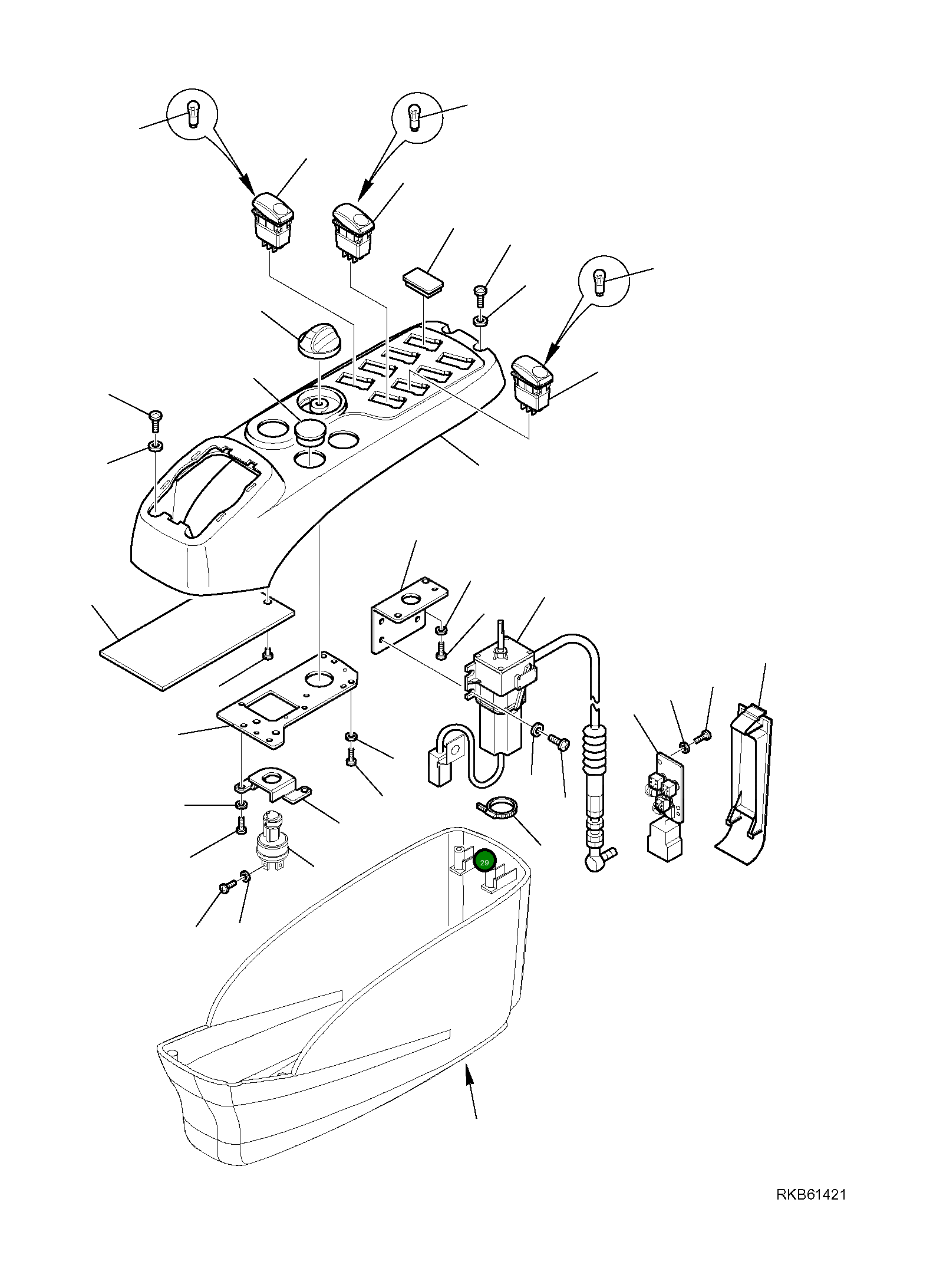 Крышка 21W-09-R6550 Komatsu