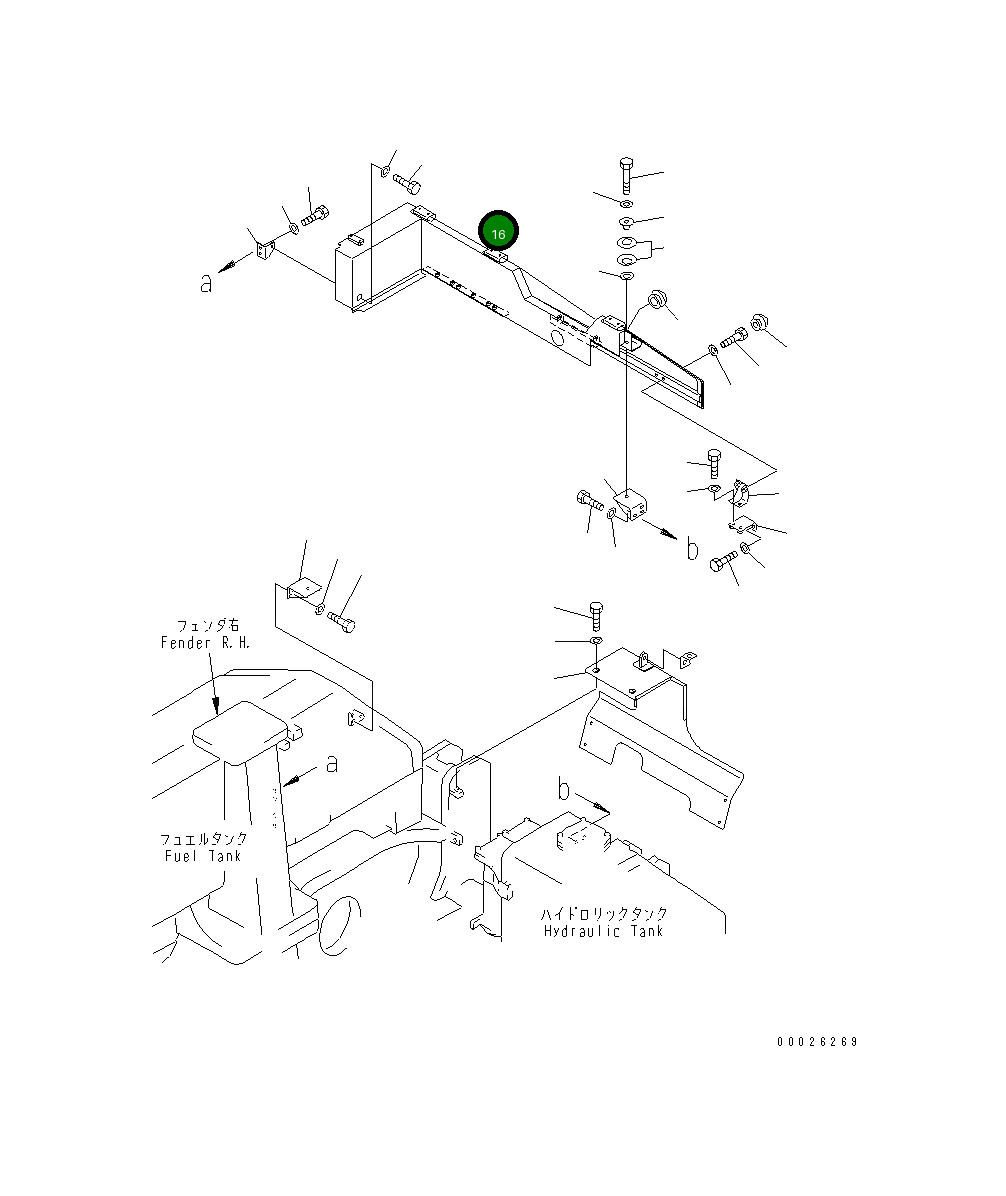 Крышка 19M-54-36561  Komatsu