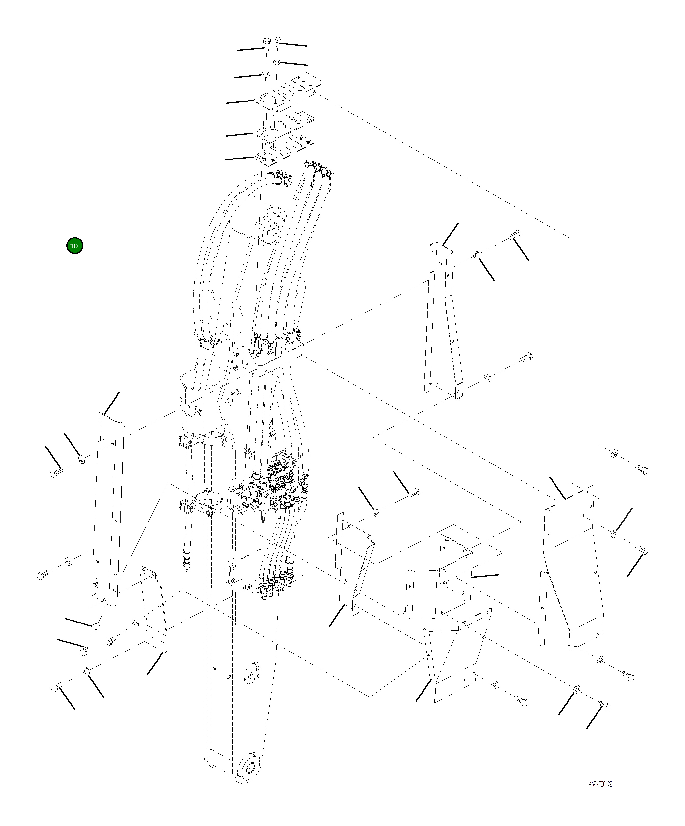 Крышка 4A1-70-21821 Komatsu