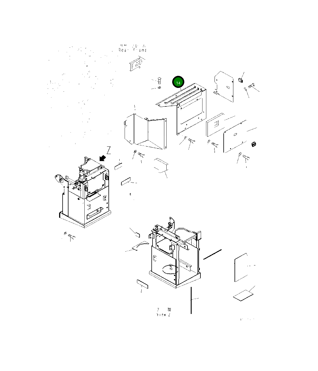 Крышка 418-02-62741 Komatsu