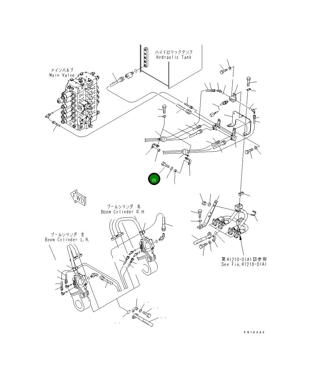 Болт 07372-81250  Komatsu