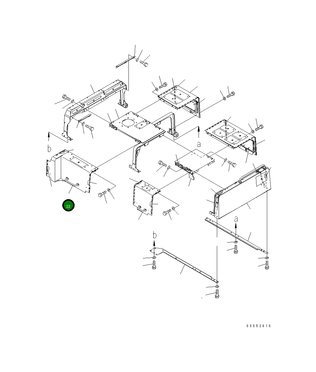 Крышка 209-54-42722 Komatsu