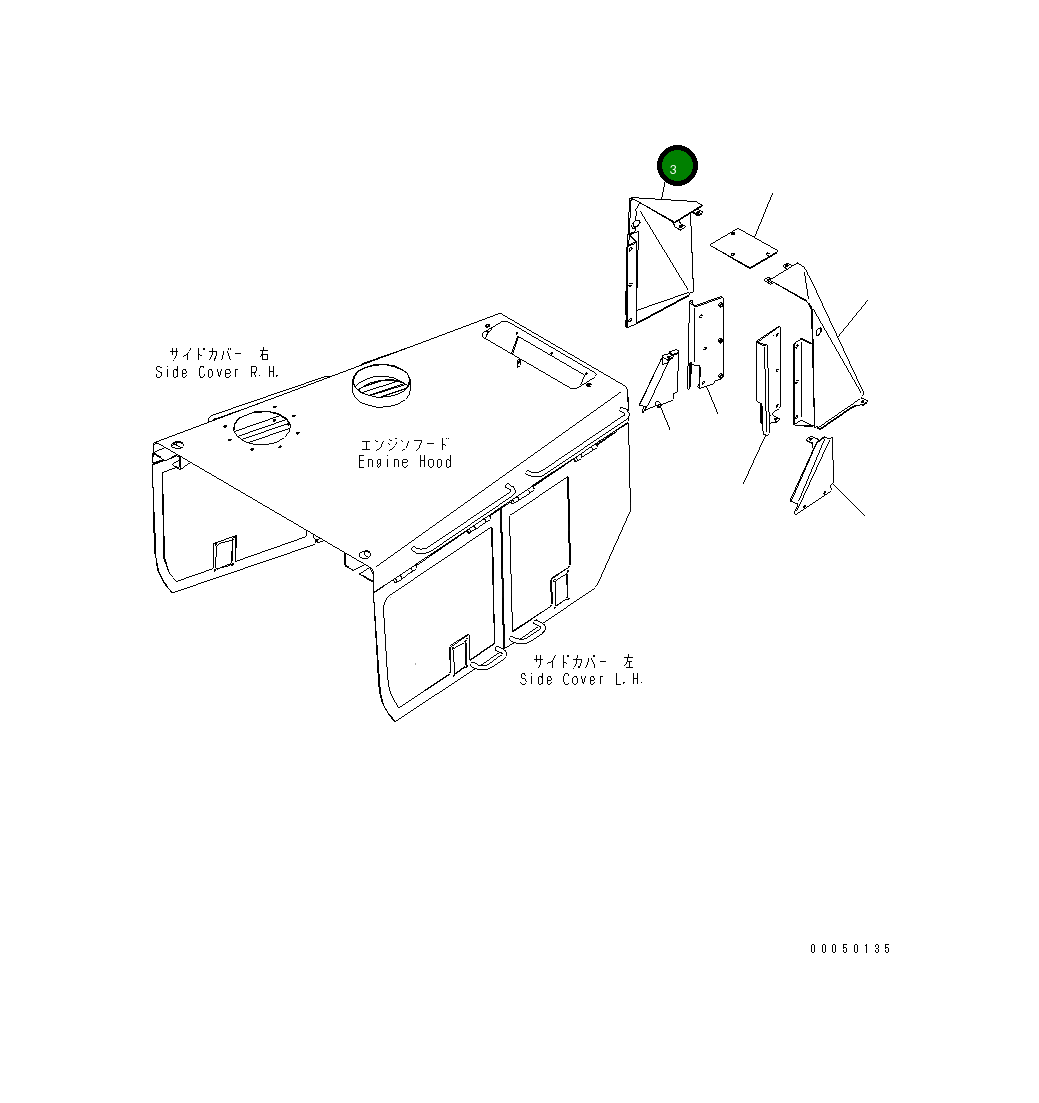 Крышка 195-54-81833 Komatsu