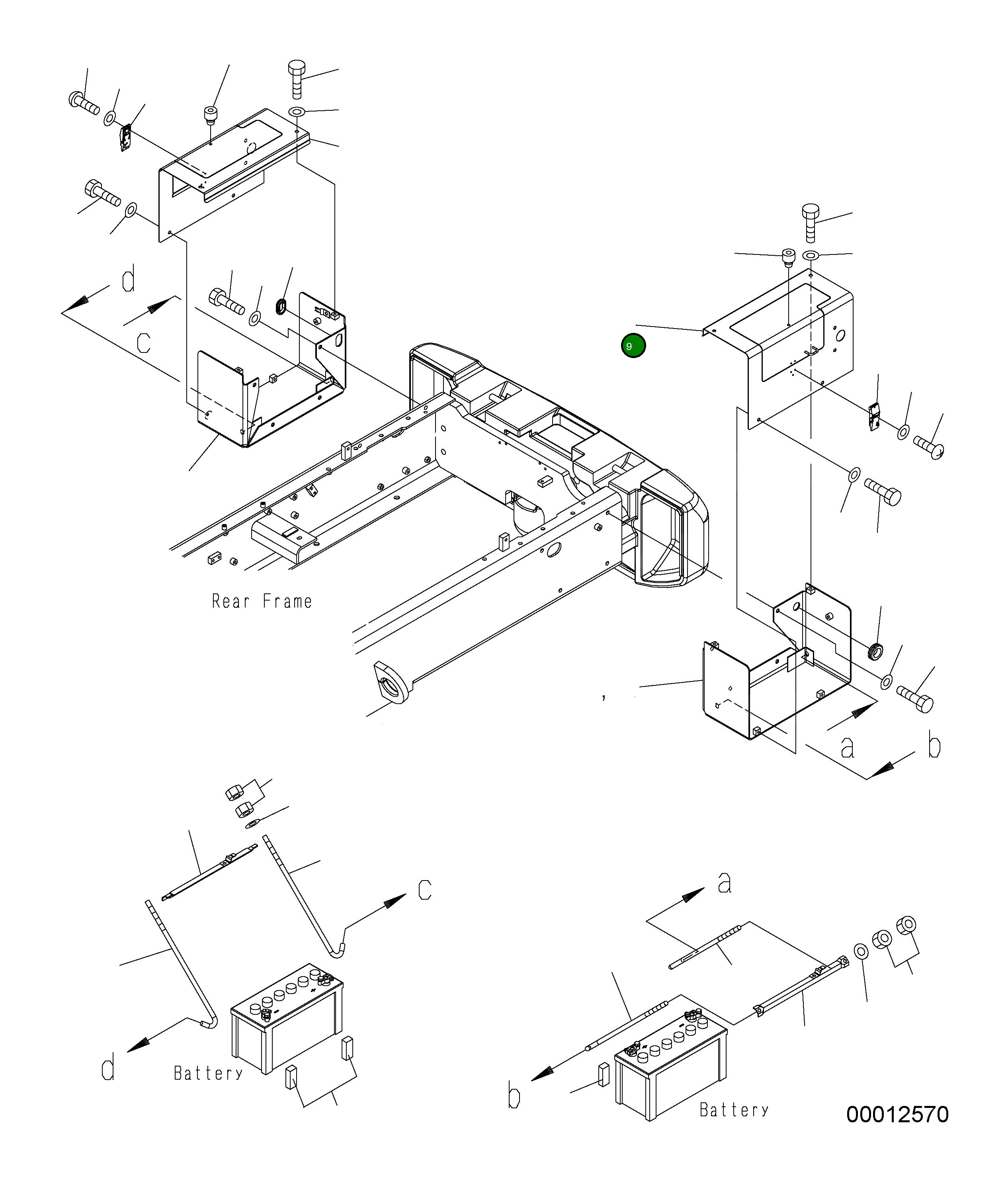 Крышка 416-06-34180 Komatsu