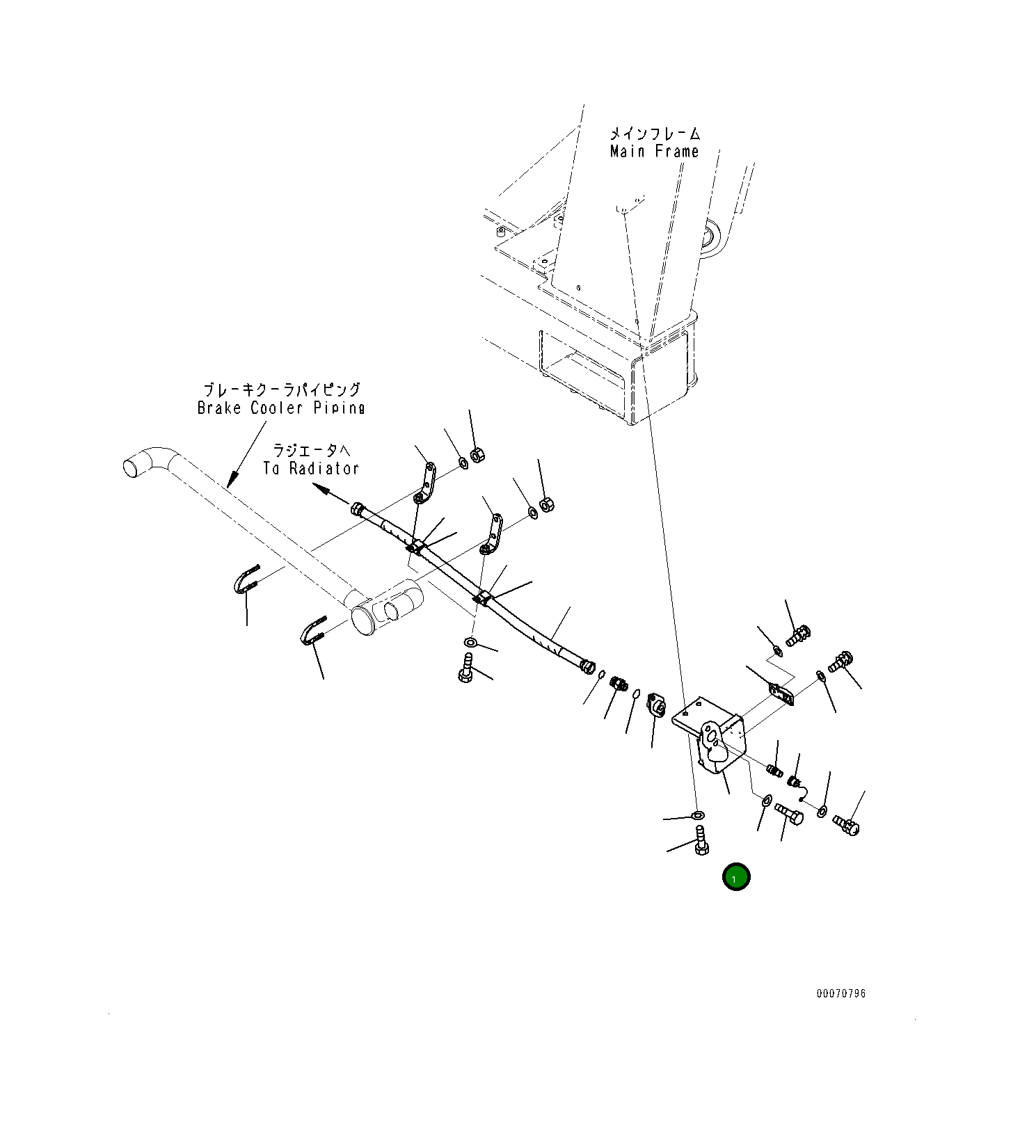 Крышка 561-98-85960 Komatsu