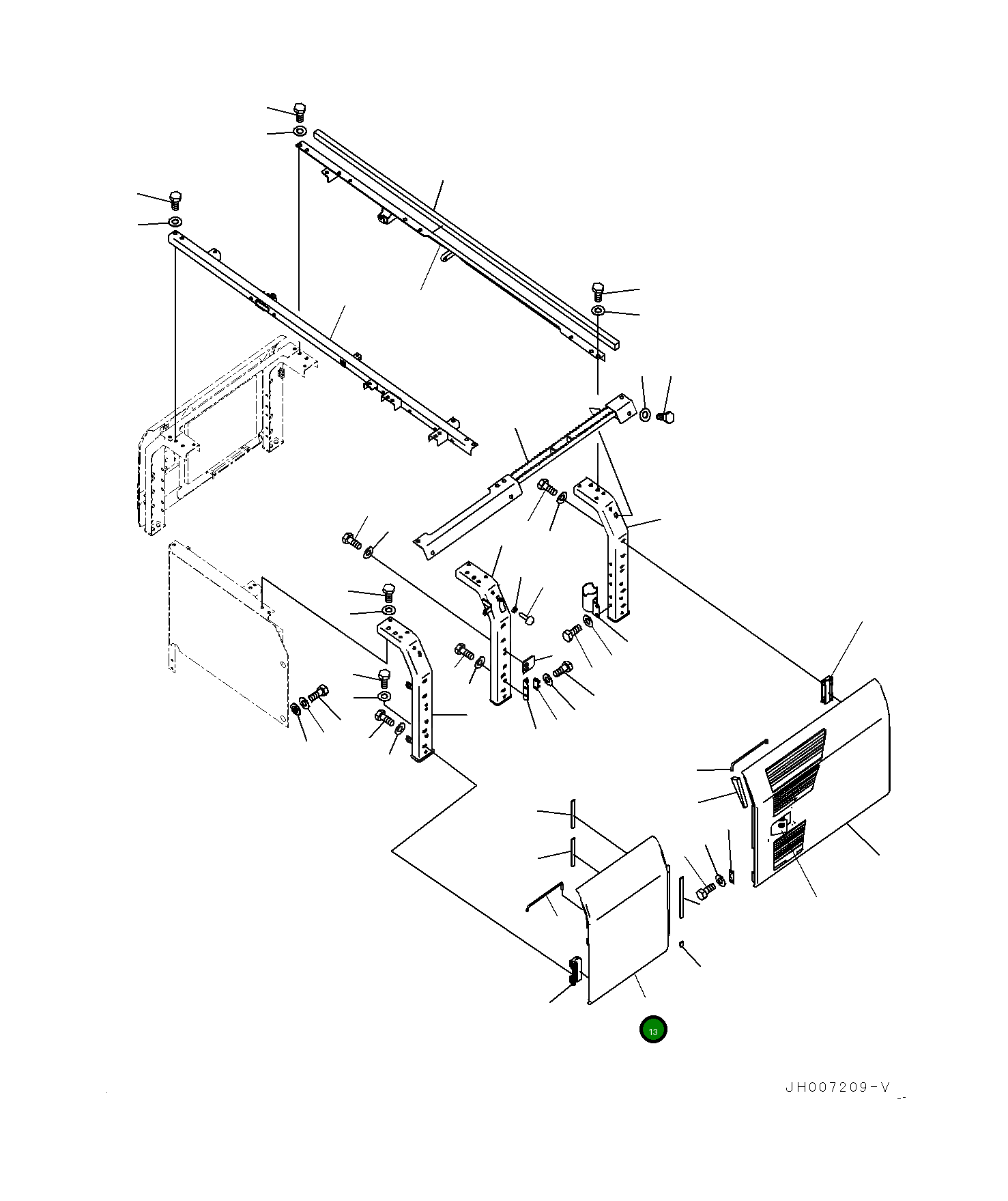Крышка 20Y5471144 Komatsu