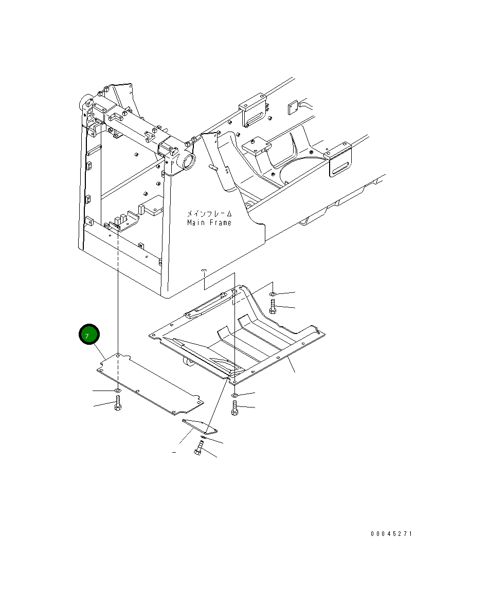 Крышка 14X-54-35250 Komatsu
