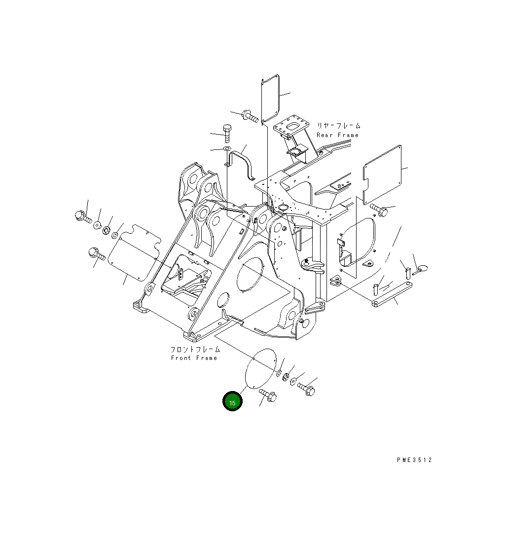 Крышка 425-46-11142 Komatsu