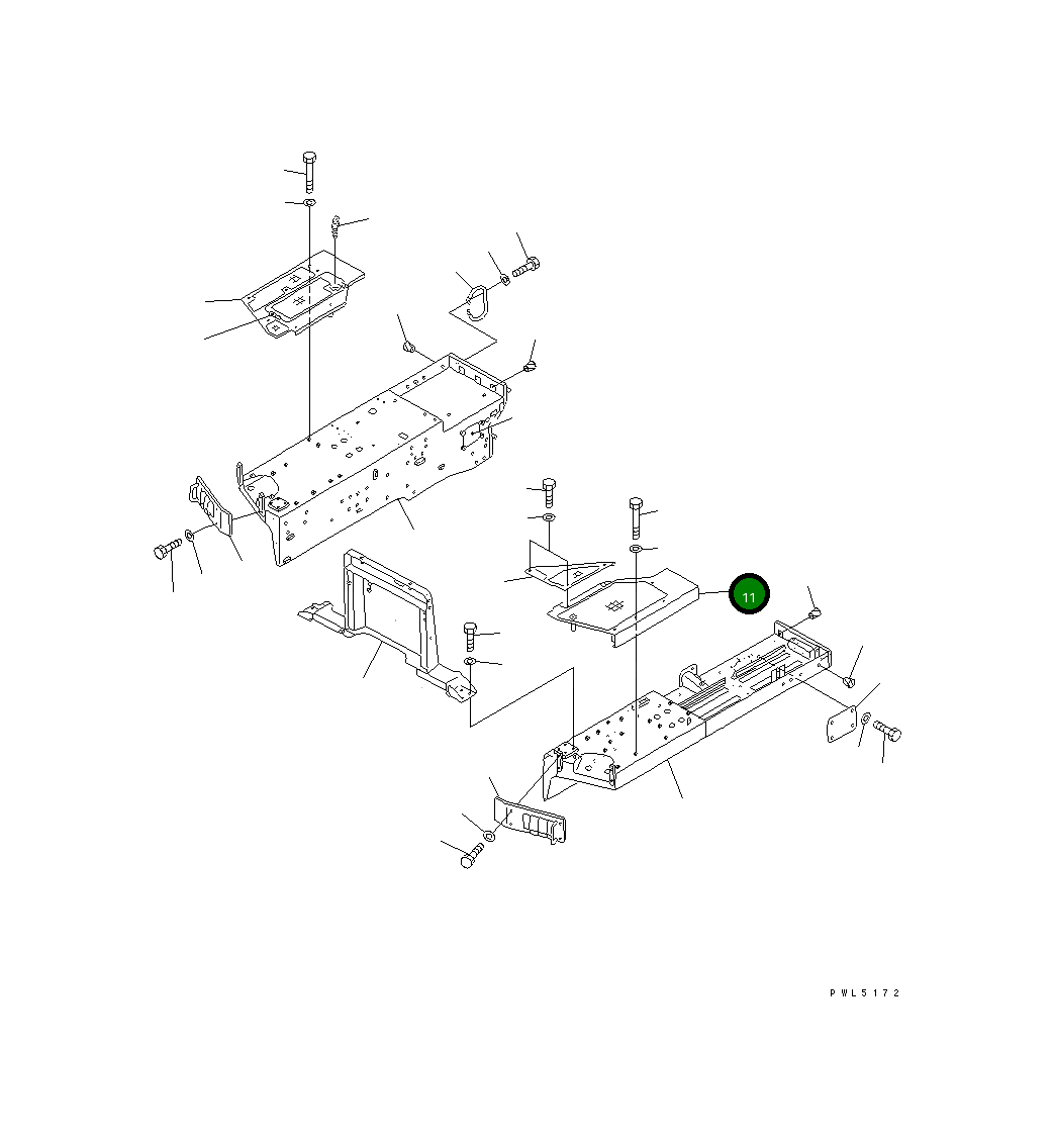 Крышка 154-54-42251 Komatsu