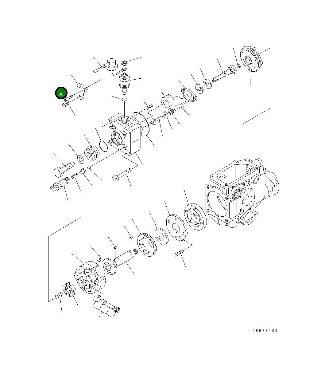 Болт DK146620-0200  Komatsu