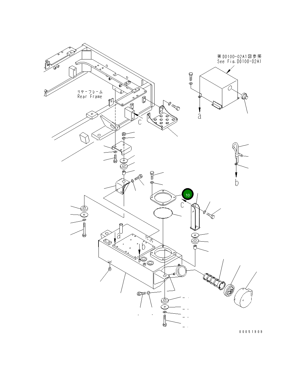 Крышка 23B-04-41170  Komatsu