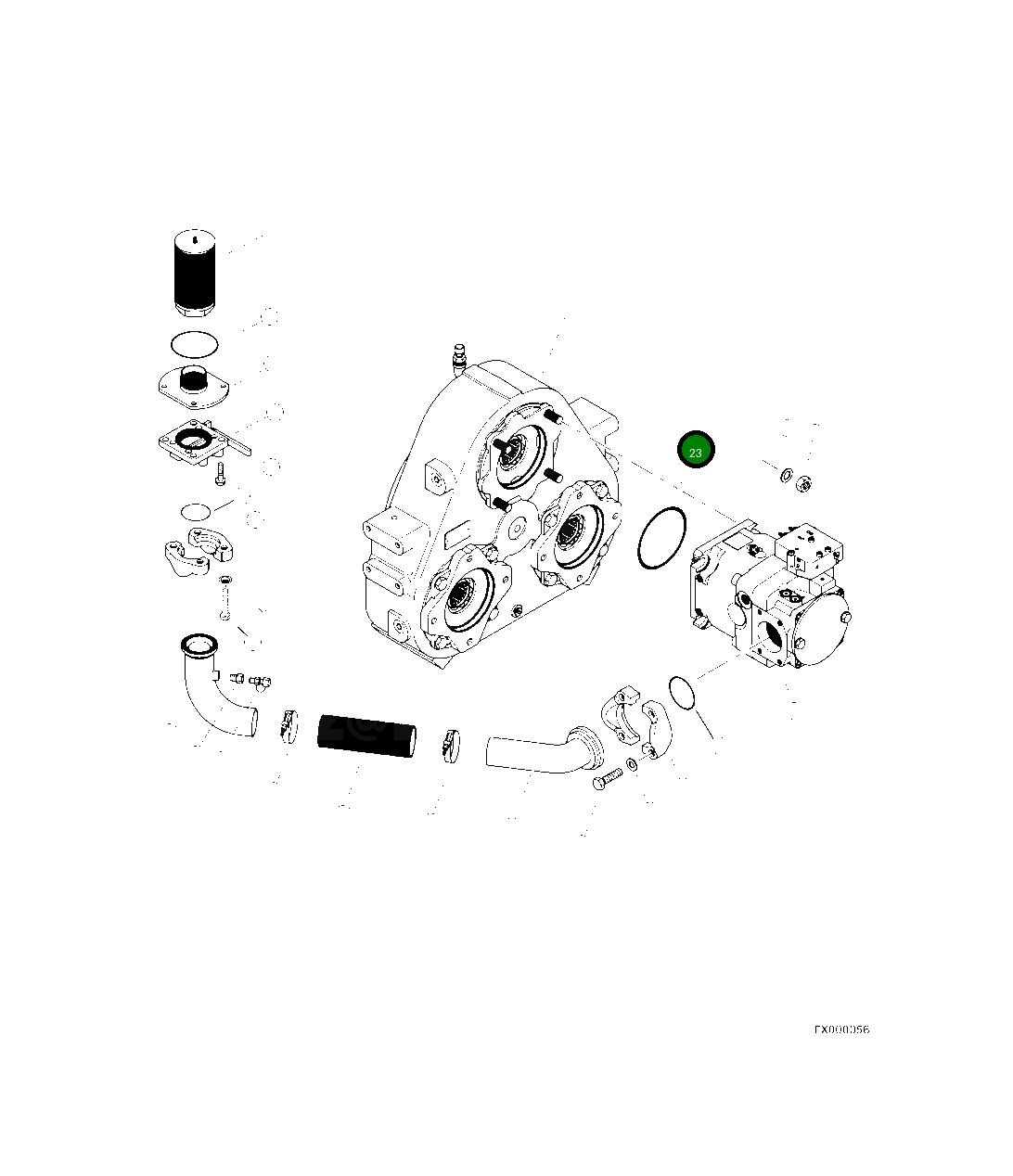 Кольцо уплотнительное (O-Ring) 15442KF Komatsu