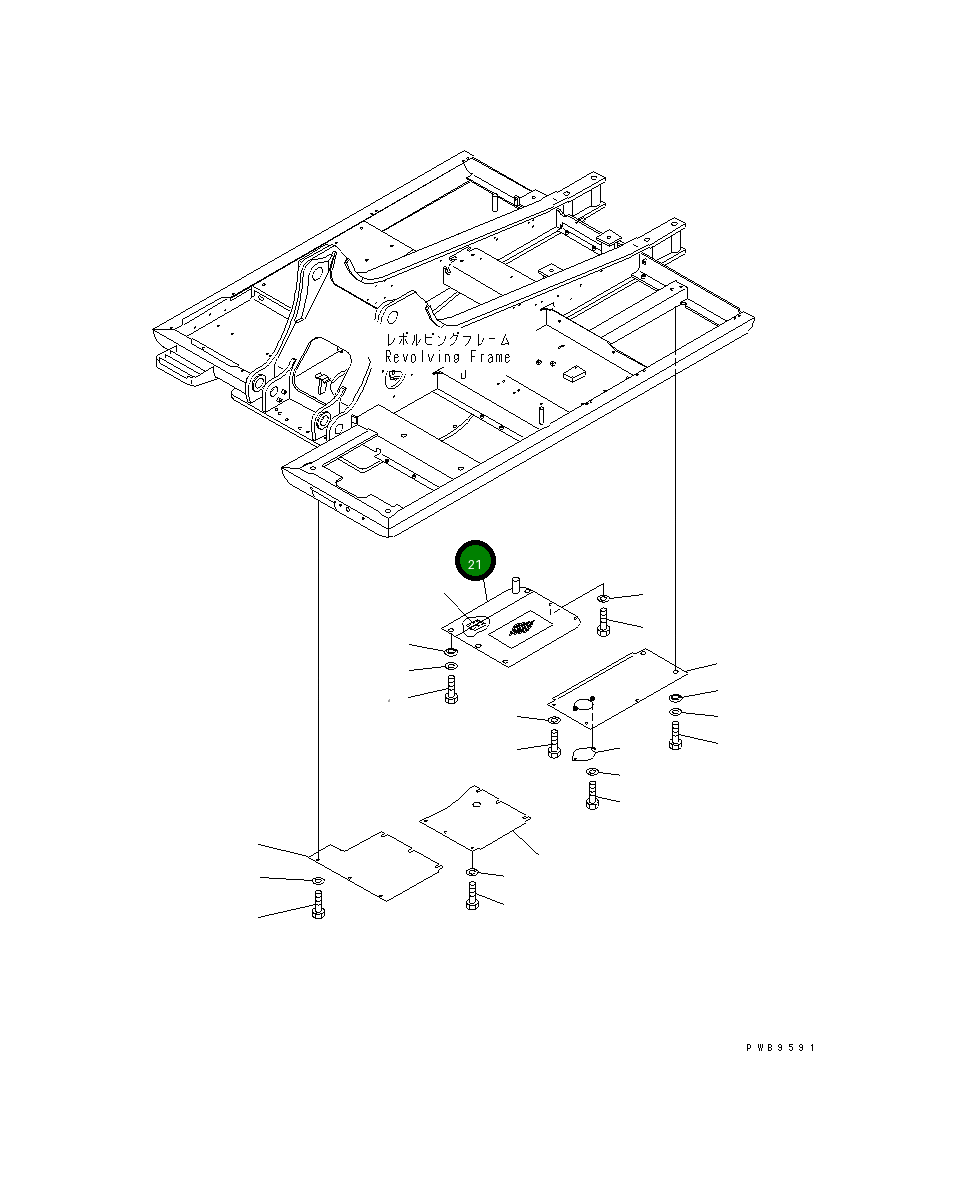 Крышка 206-54-K1231  Komatsu