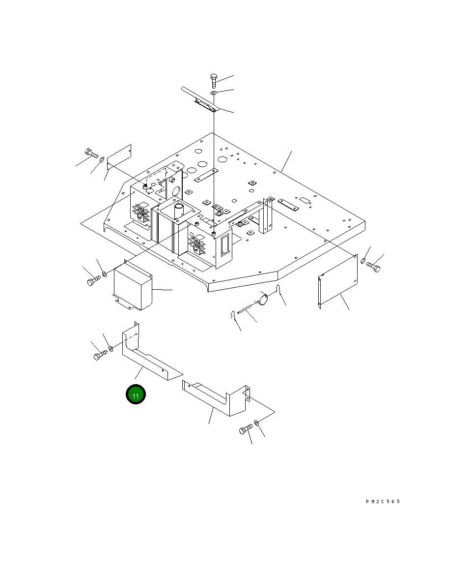 Крышка 234-54-53831 Komatsu