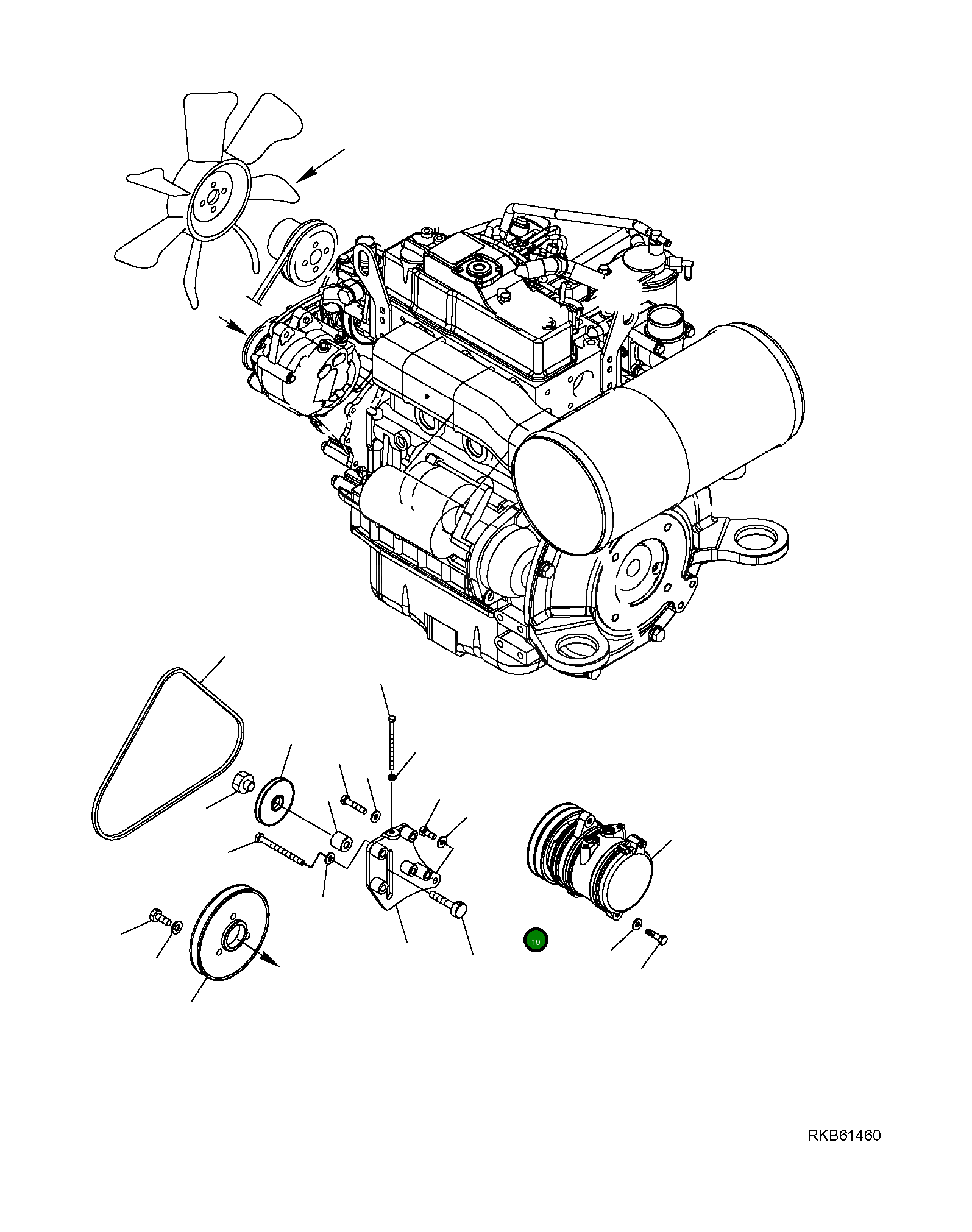 Болт 01016-50820 Komatsu
