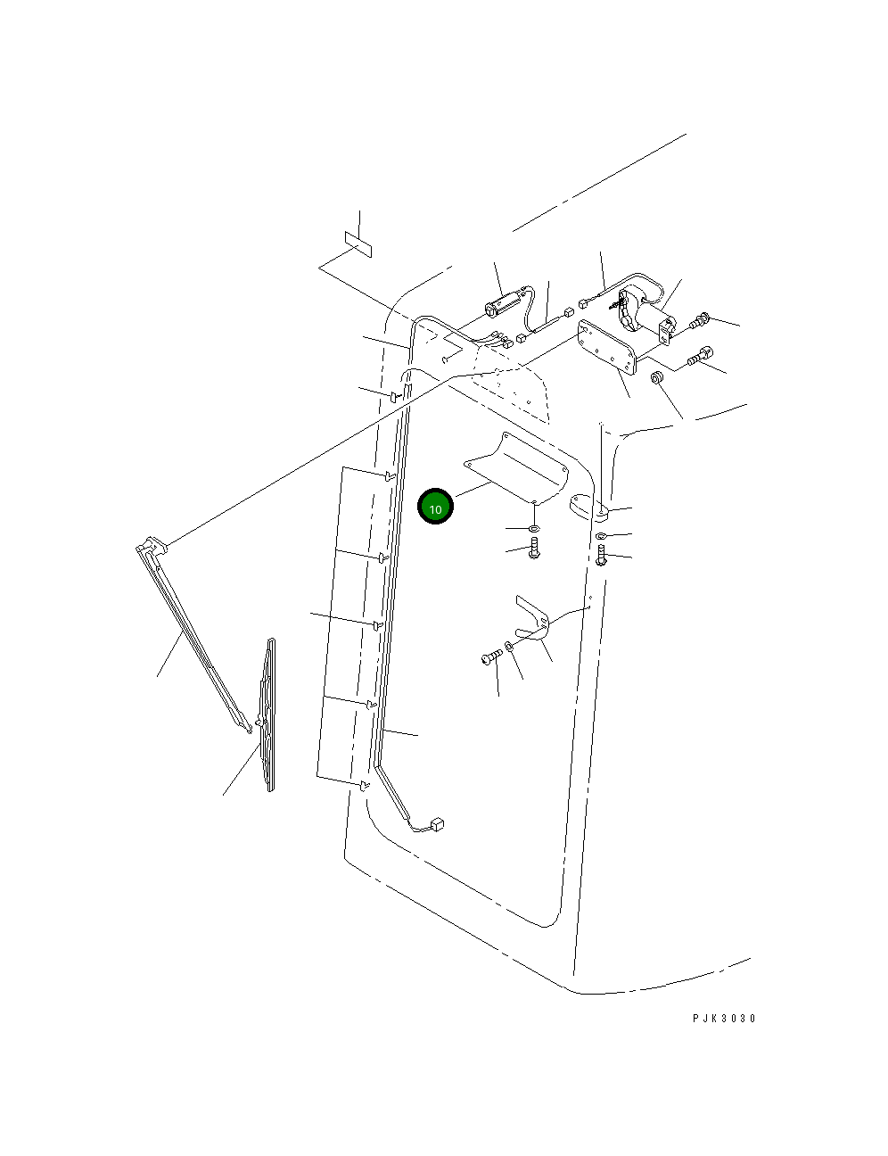 Крышка 21J-54-14562 Komatsu
