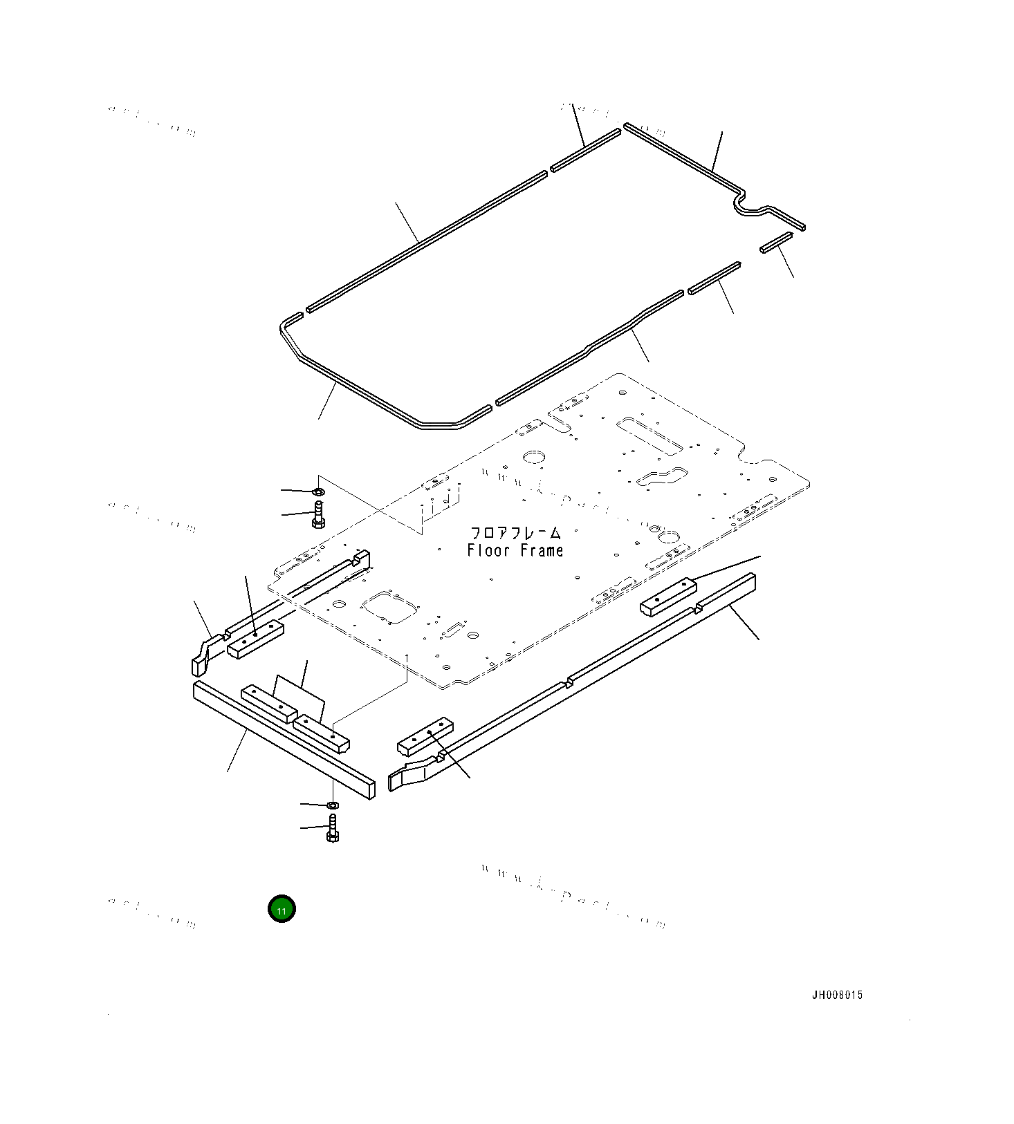 Болт 0101080830 Komatsu