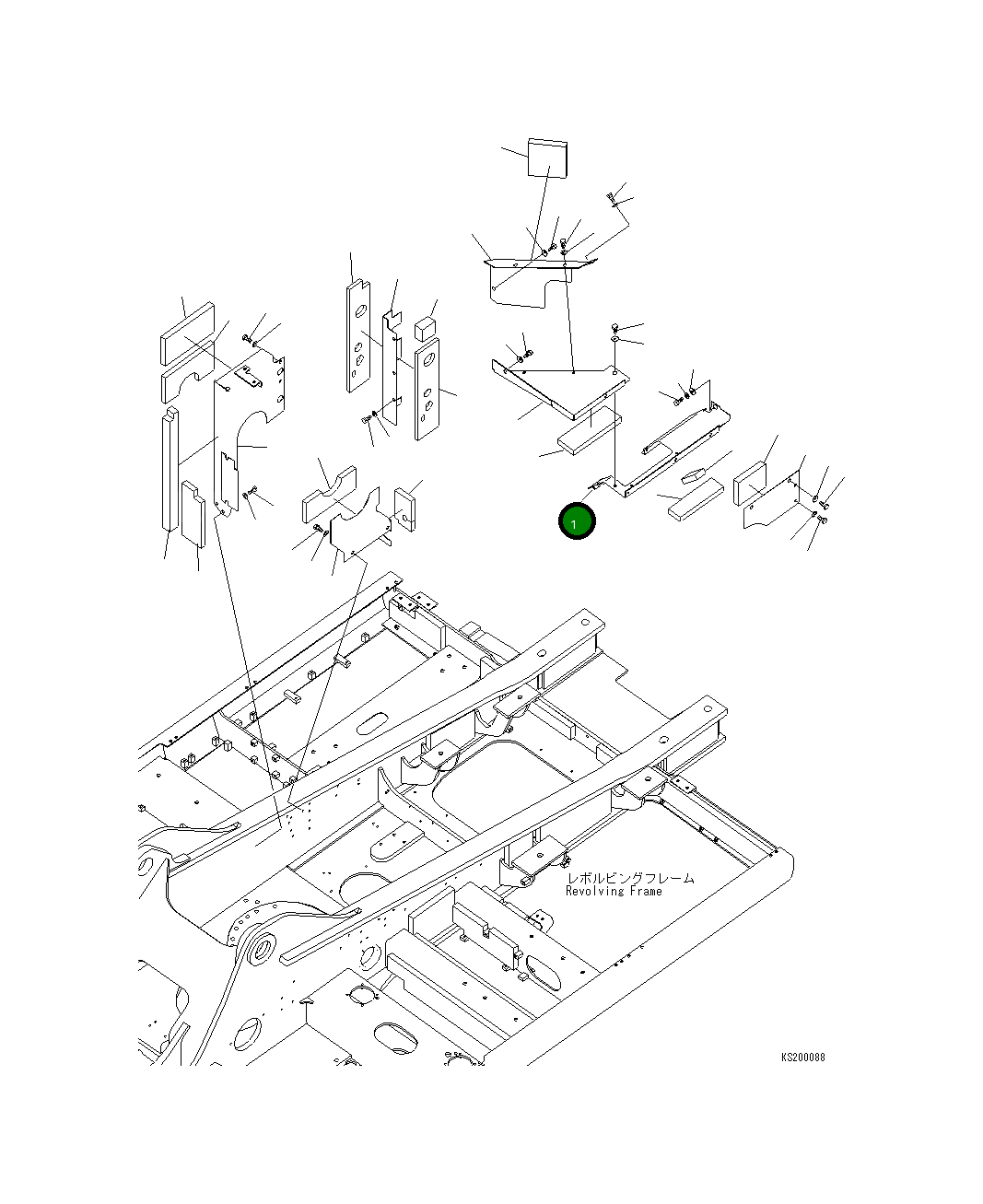Крышка 207-54-K3741 Komatsu