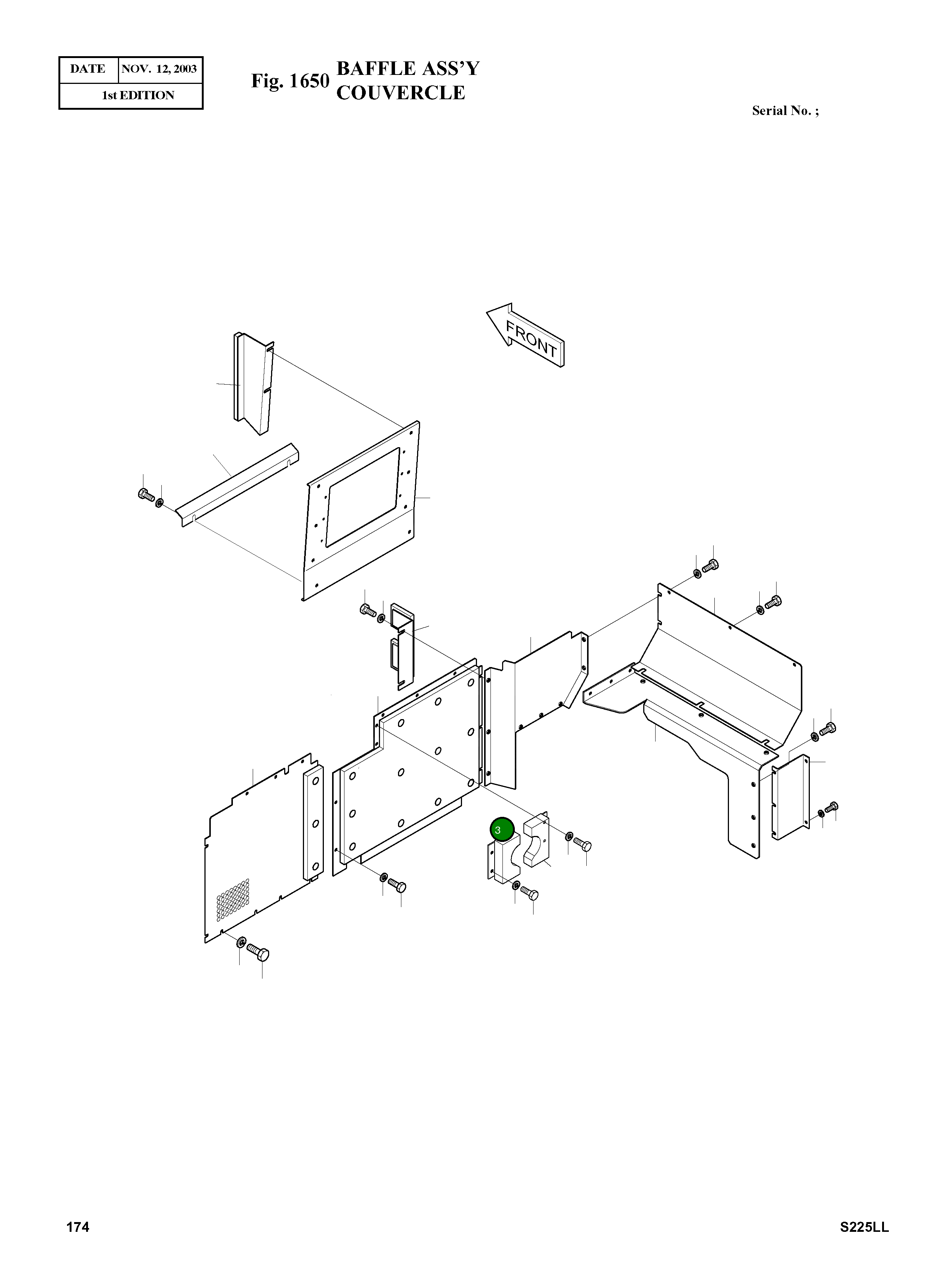 Крышка 2621-3572B Komatsu
