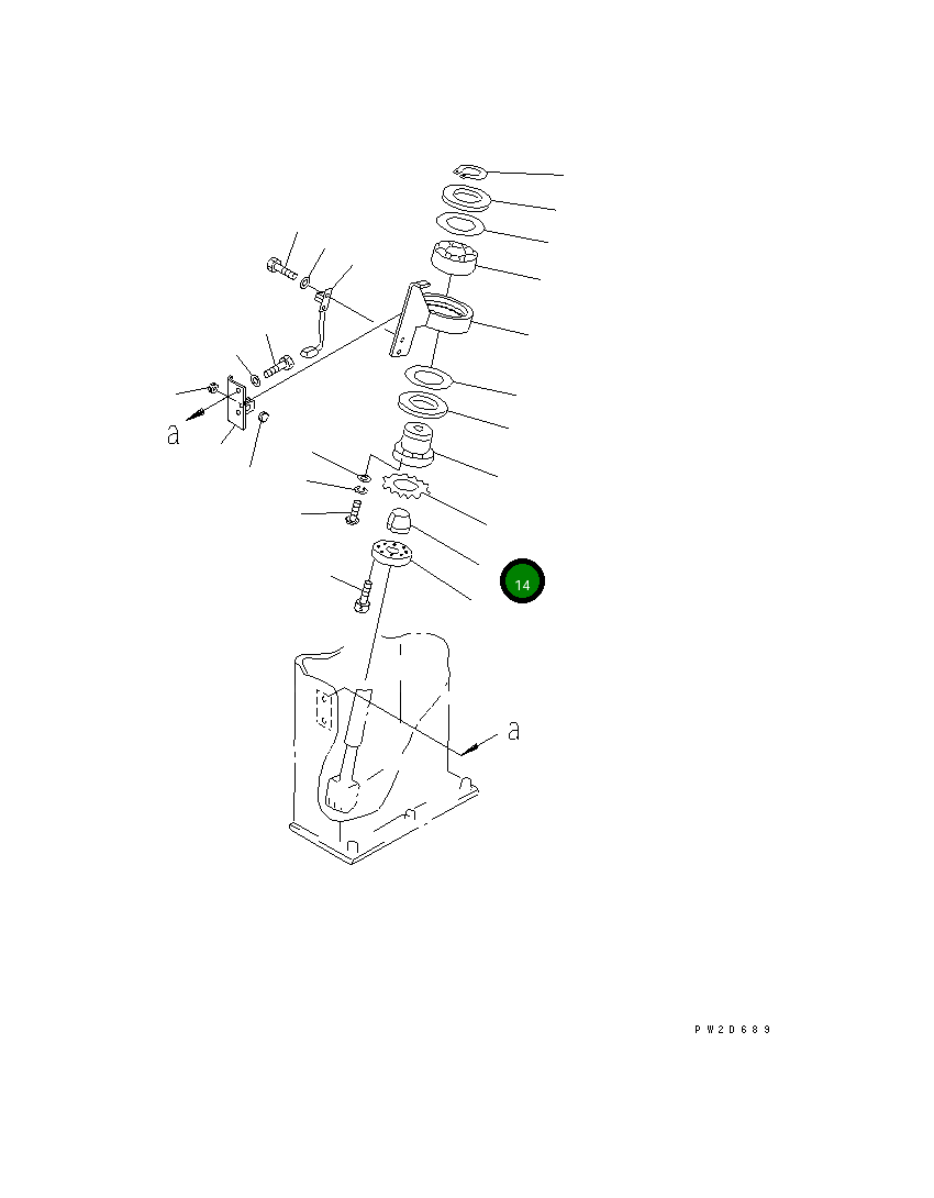 Кольцо 561-44-67261 Komatsu