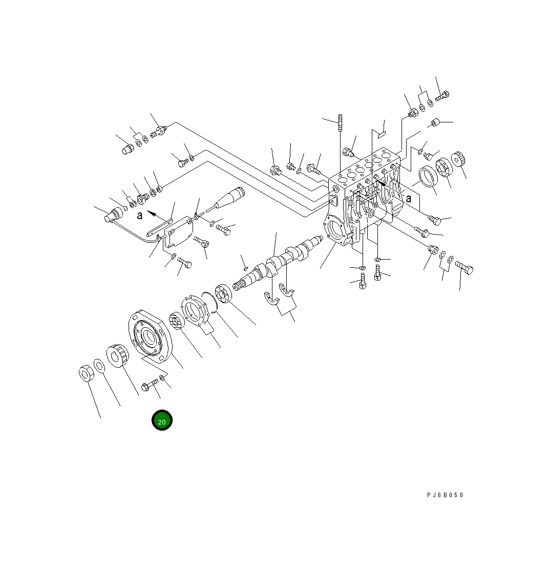 Болт 6553-21-2310 Komatsu