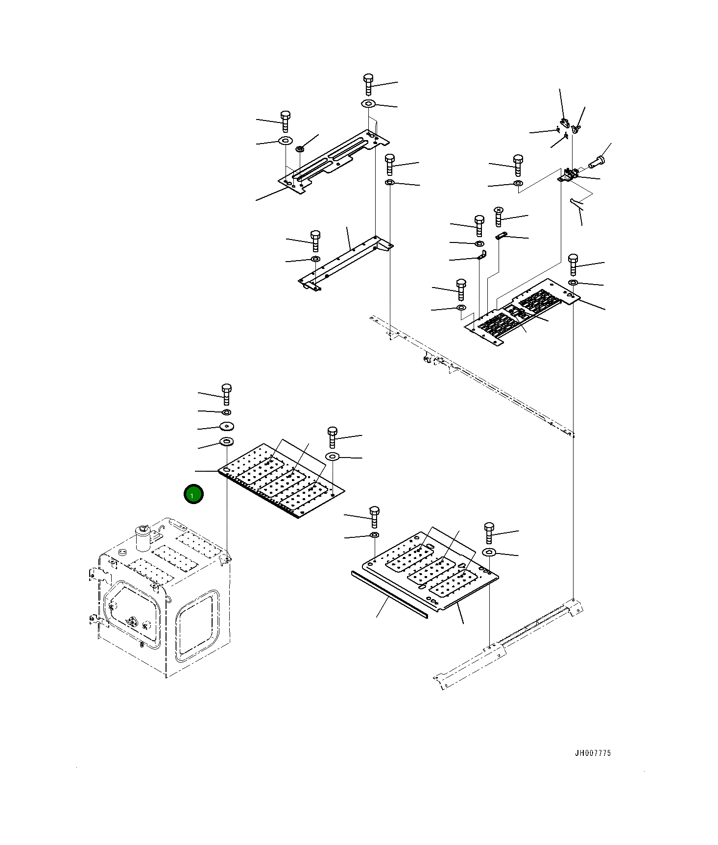 Крышка 20Y5471752 Komatsu