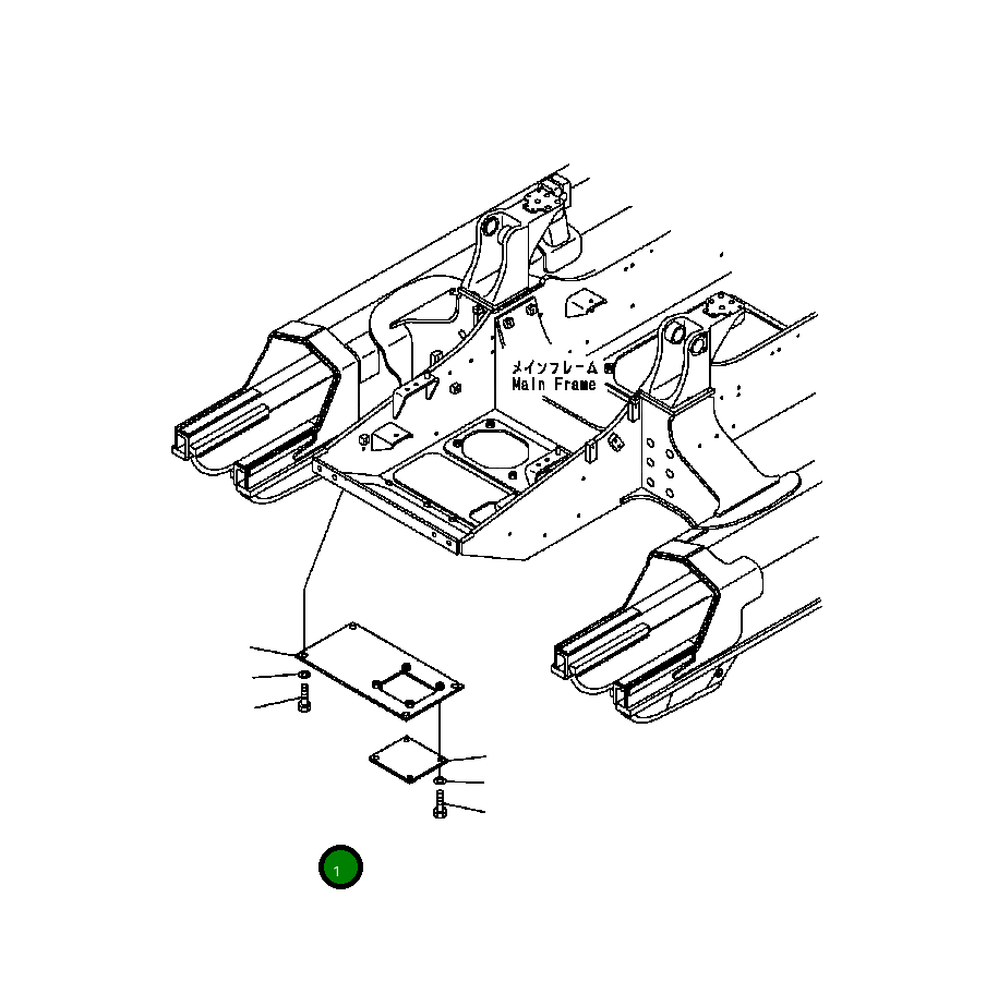 Крышка 124-21-61340 Komatsu