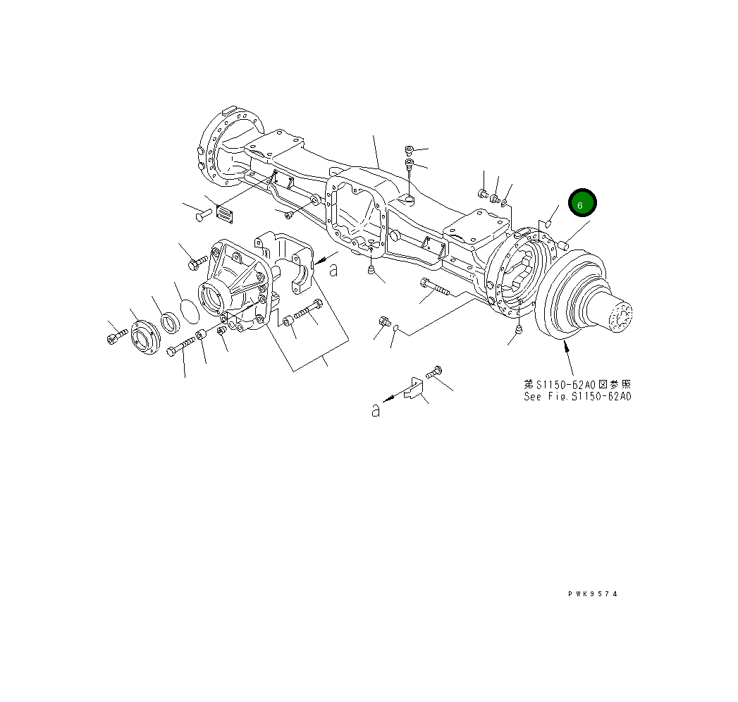 Кольцо уплотнительное (O-Ring) 20E-22-K1260 Komatsu