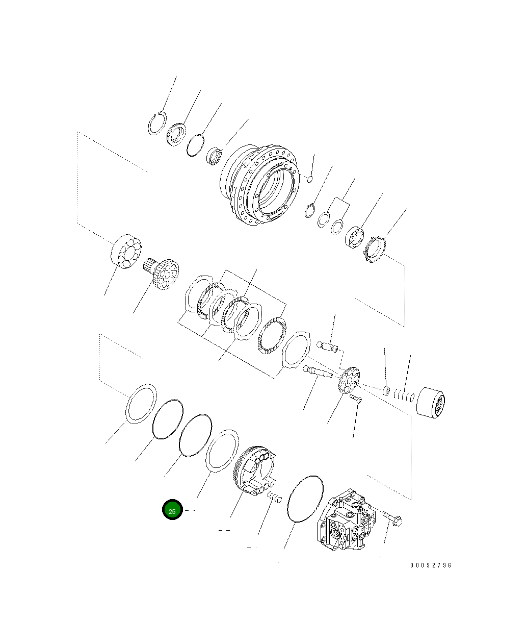 Кольцо уплотнительное (O-Ring) 07000-55270  Komatsu