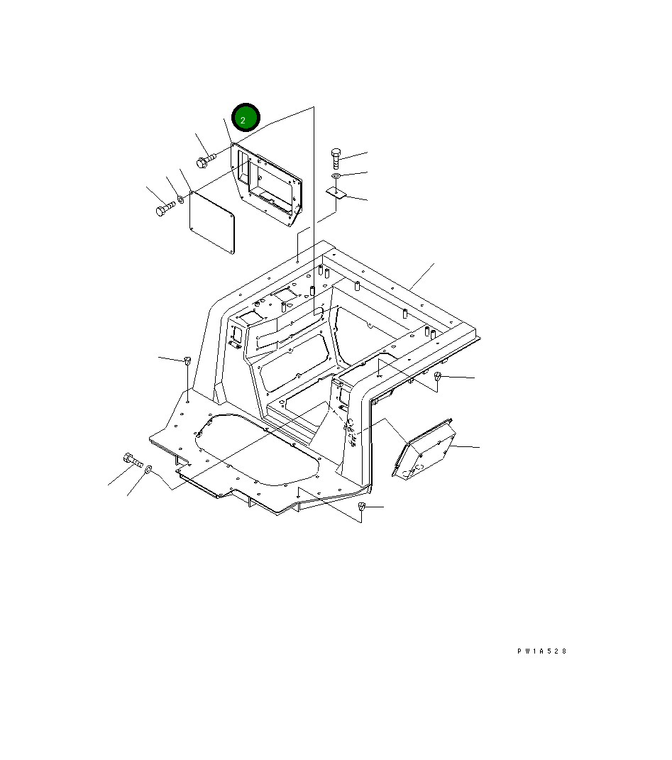 Крышка 17A-54-22150 Komatsu