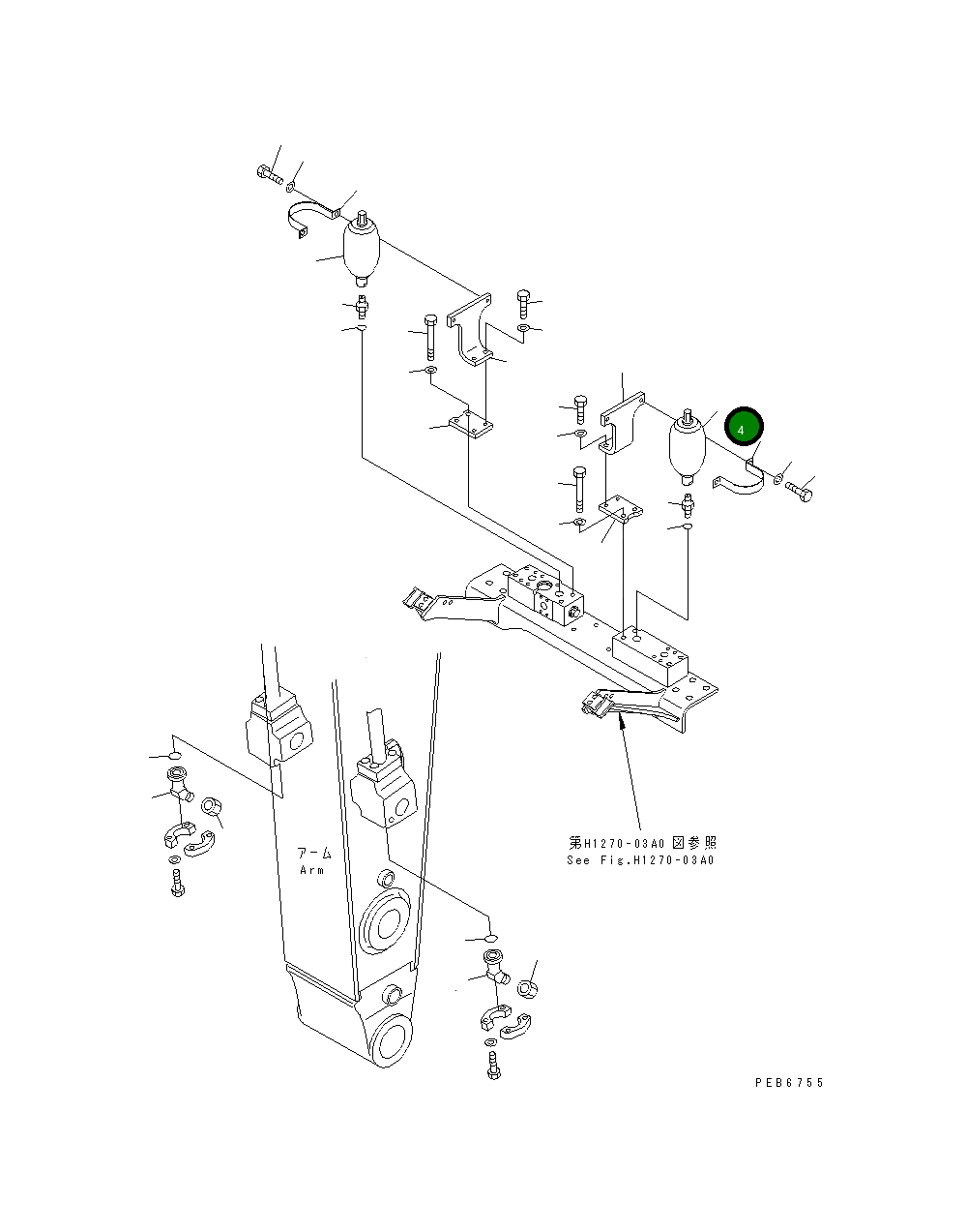 Кольцо уплотнительное (O-Ring) 205-970-5560 Komatsu