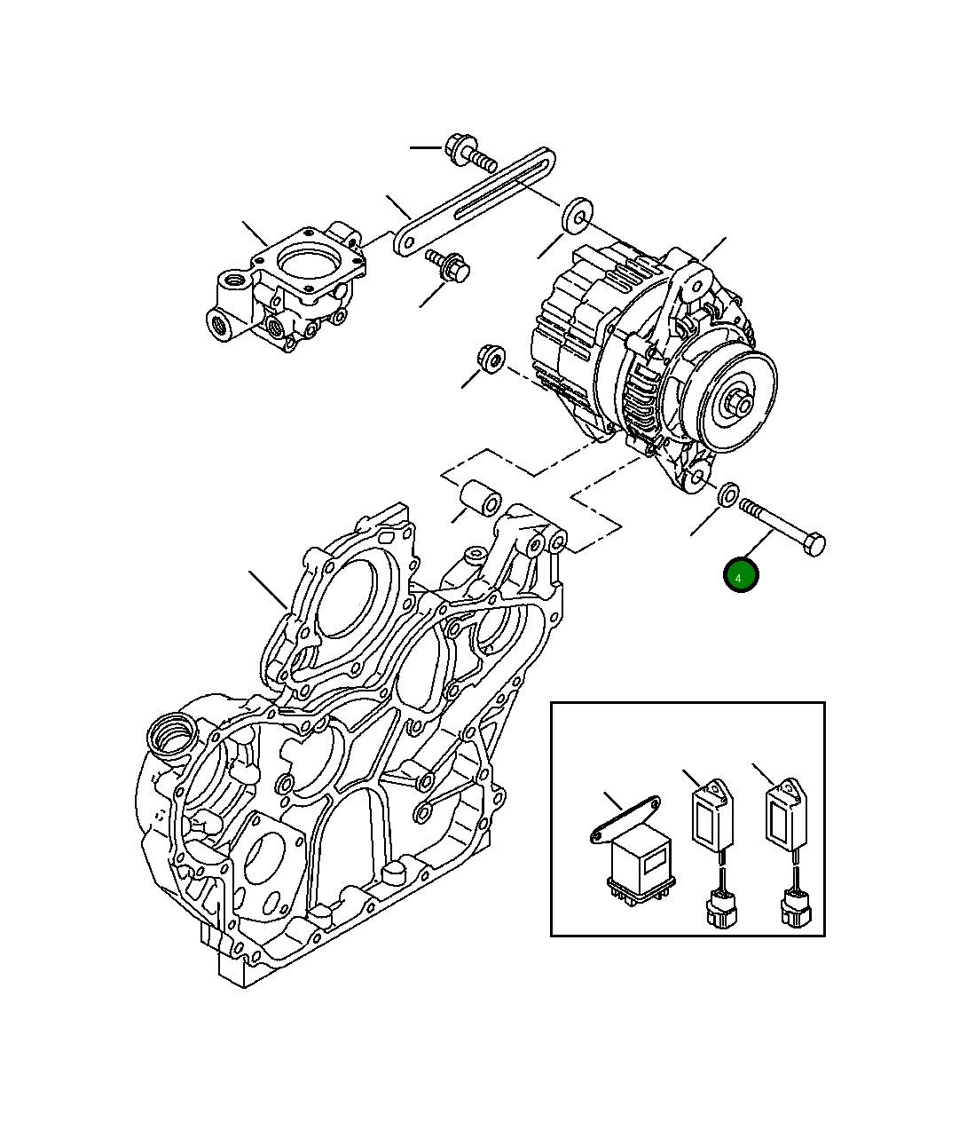 Болт YM26116101202 Komatsu