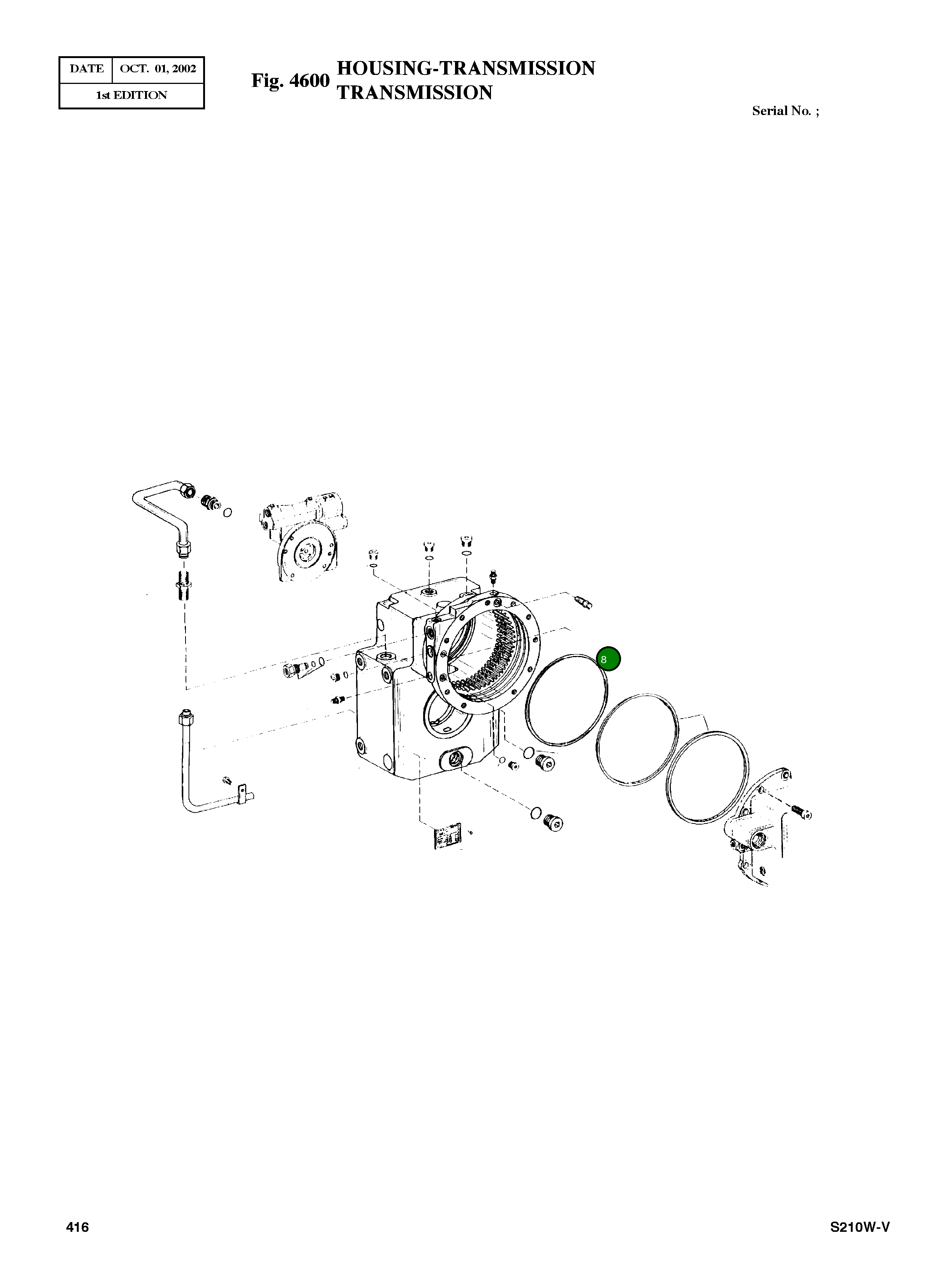 Кольцо уплотнительное (O-Ring) 0634 313 591 Komatsu
