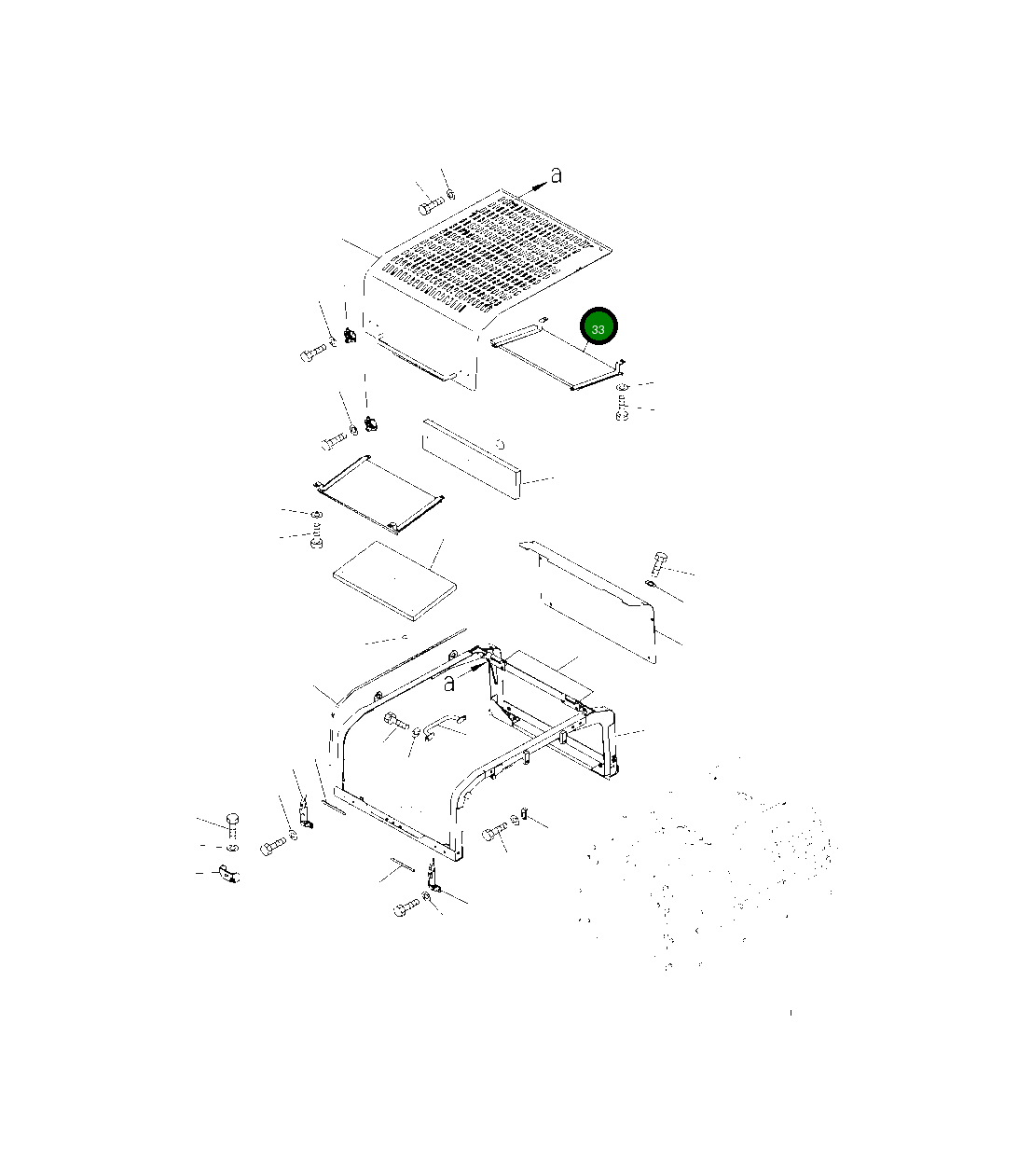 Крышка 208-54-43721  Komatsu