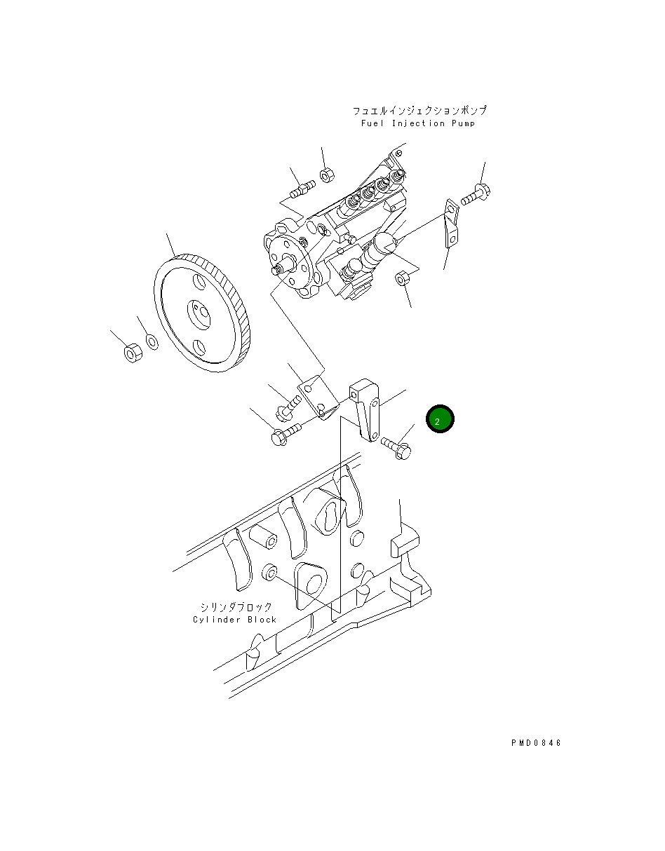 Болт 6732-61-6140 Komatsu